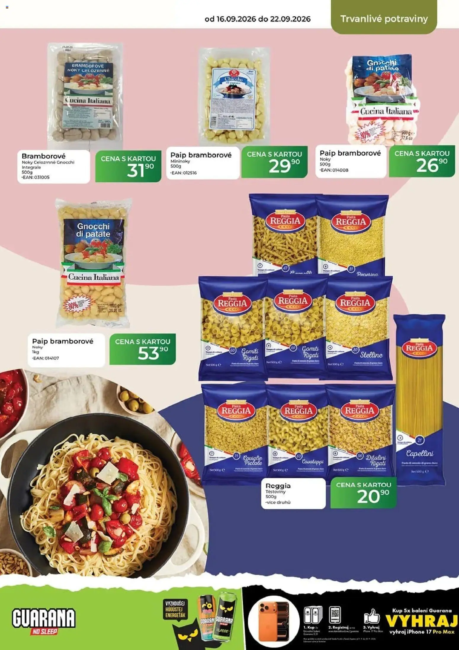 Tamda Foods leták od 16.09.2026 | Strana: 43 | Produkty: Těstoviny, Noky, Potraviny, Gnocchi