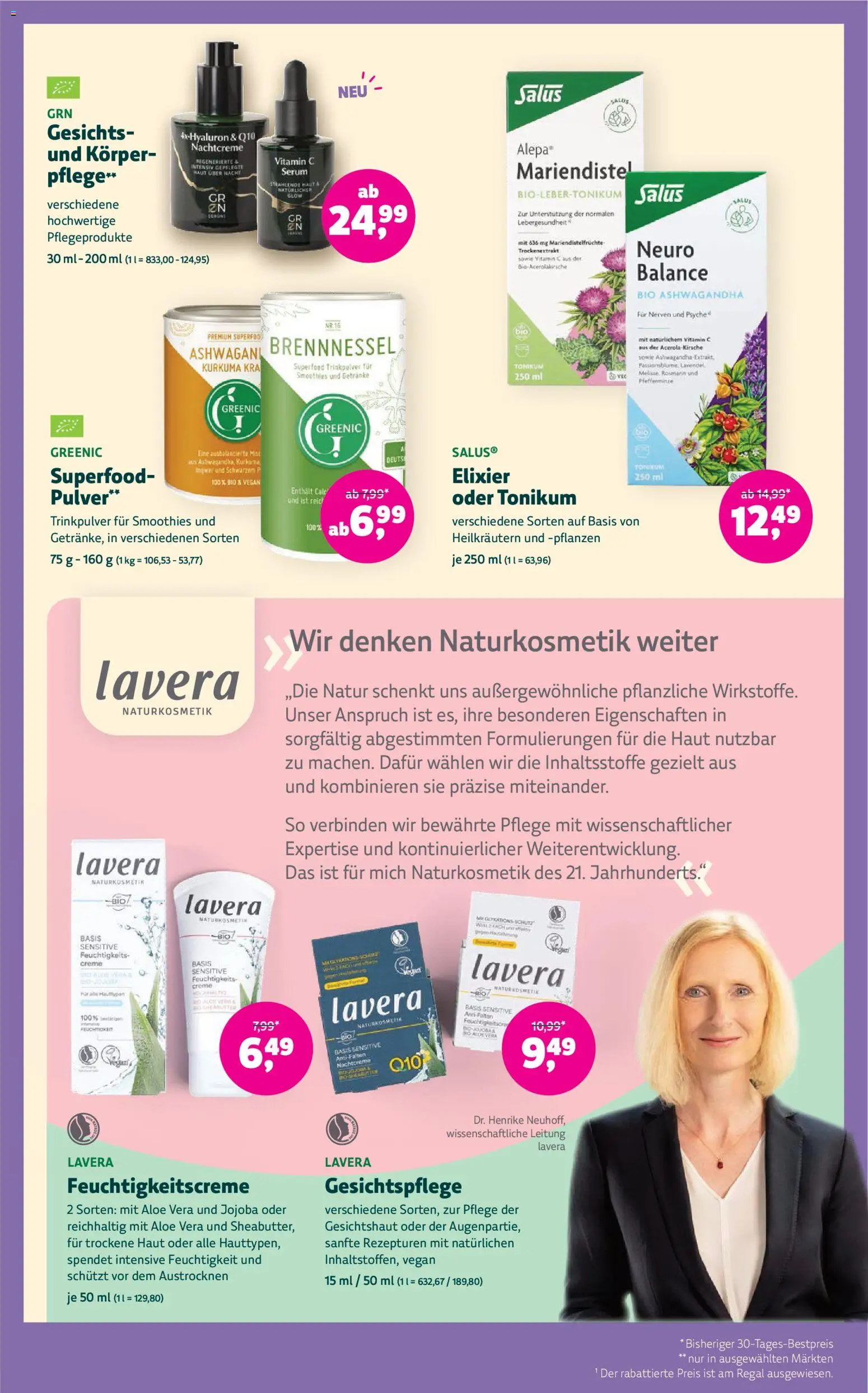 Denns BioMarkt Angebote – gültig ab 09.09.2026 | Seite: 18 | Produkte: Creme, Serum, Lavendel, Nachtcreme