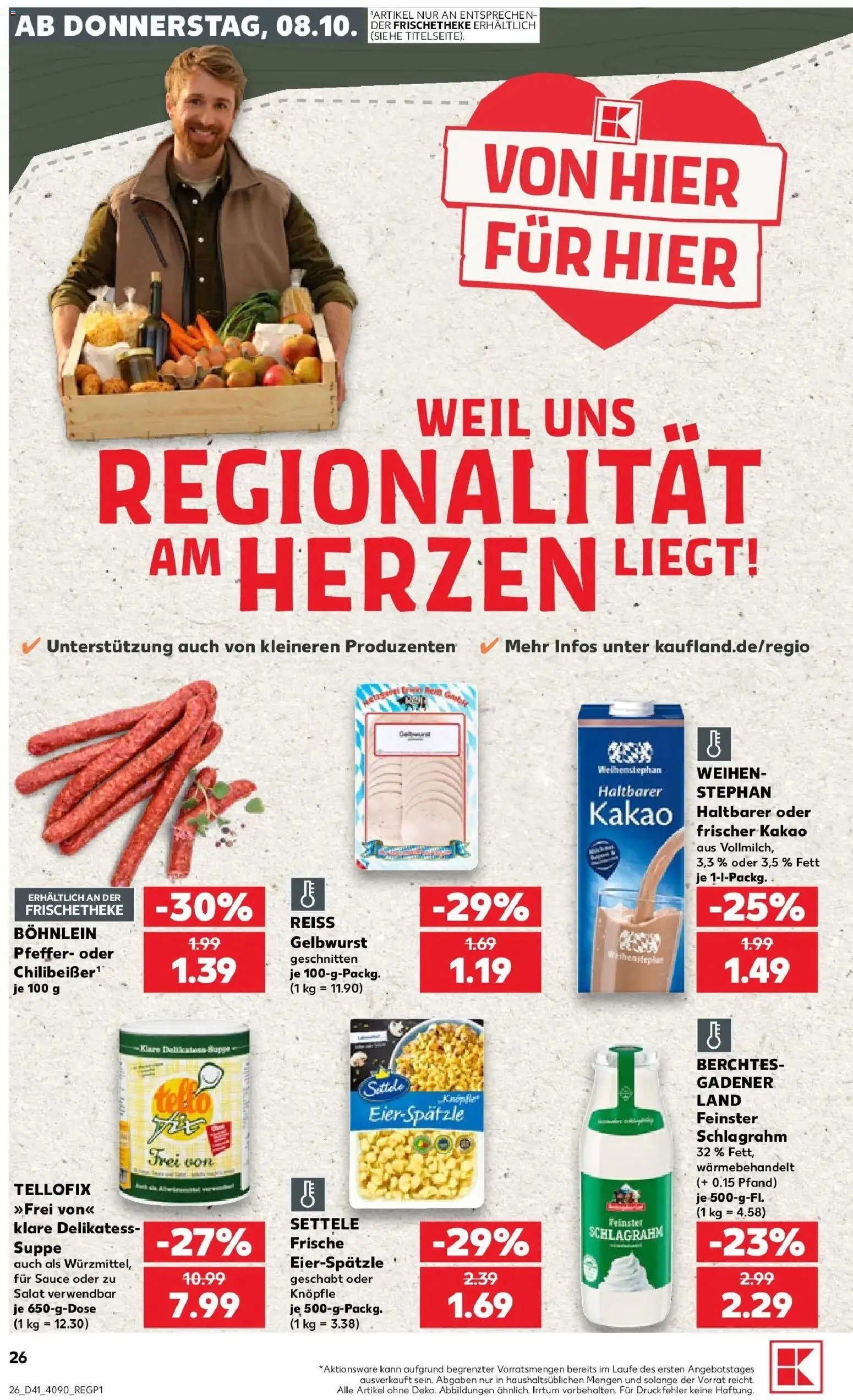 Prospekt Kaufland ab 08.10.2026 » Angebote Online zum Blättern | Seite: 26 | Produkte: Pfeffer, Salat