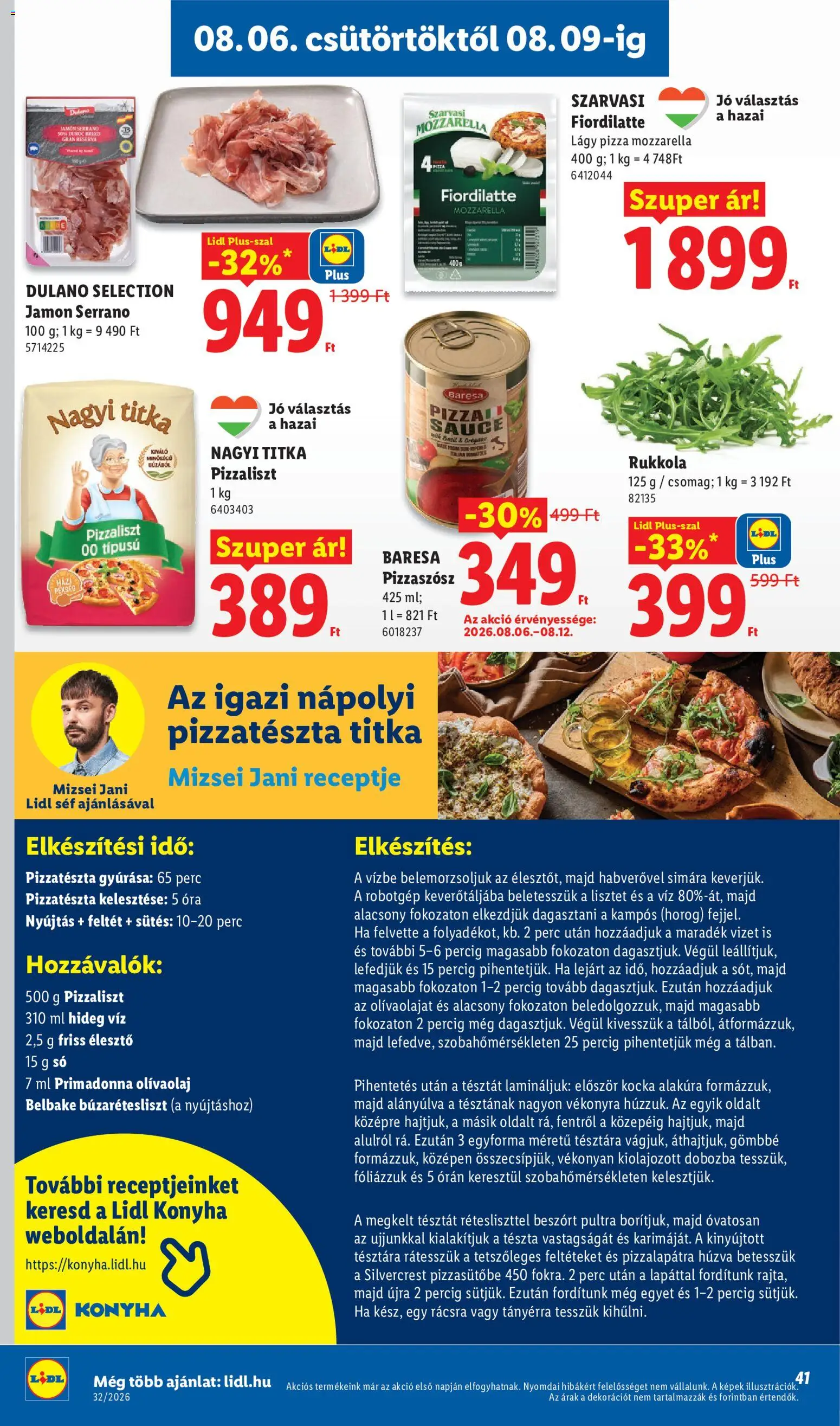 Lidl akciós ujság - amely érvényes a következő dátumtól: 2026.08.06. | Oldal: 41