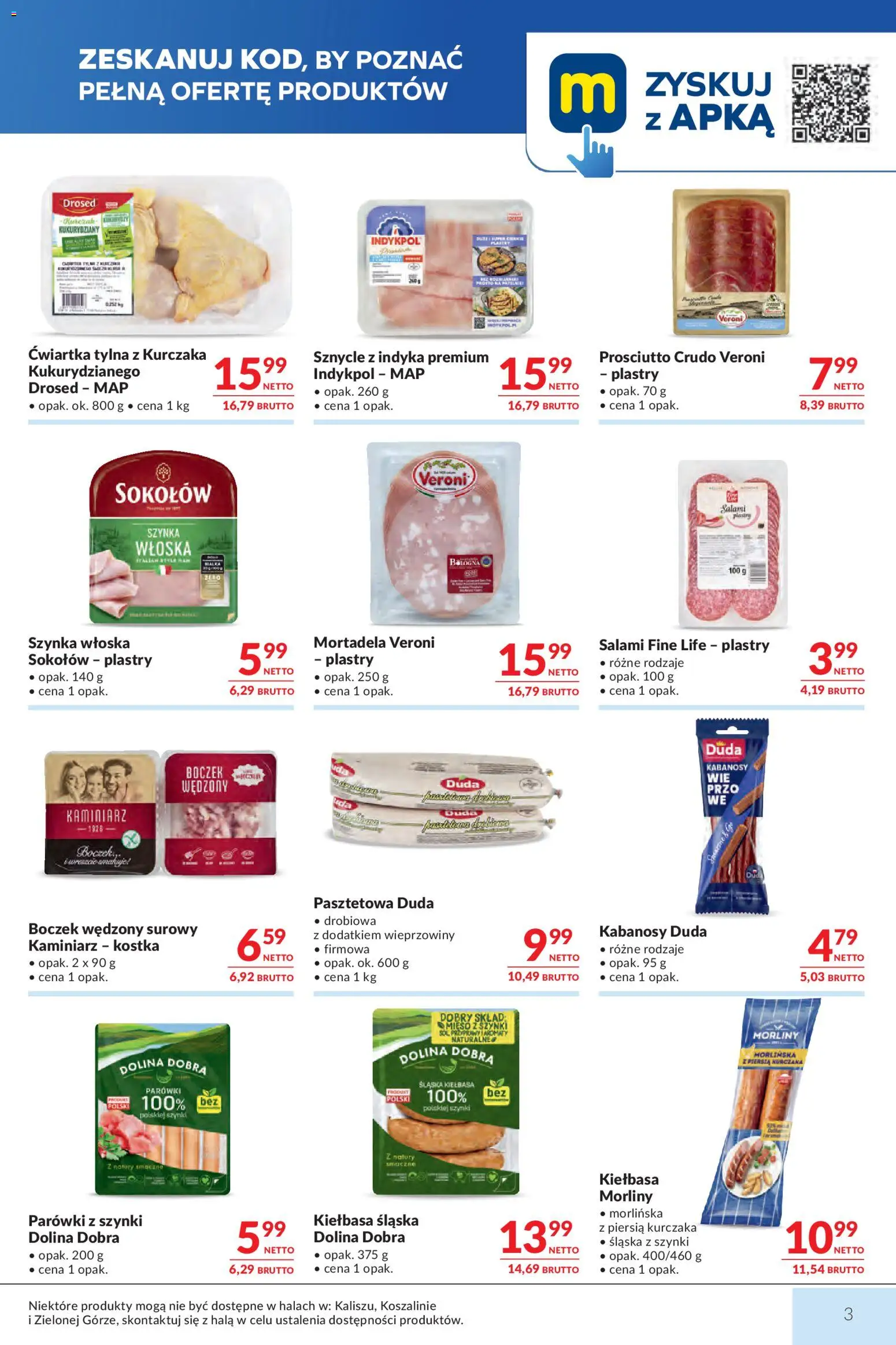 Makro gazetka od 12.05.2026 | Strona: 3 | Produkty: Mortadela, Kiełbasa śląska, Boczek, Prosciutto