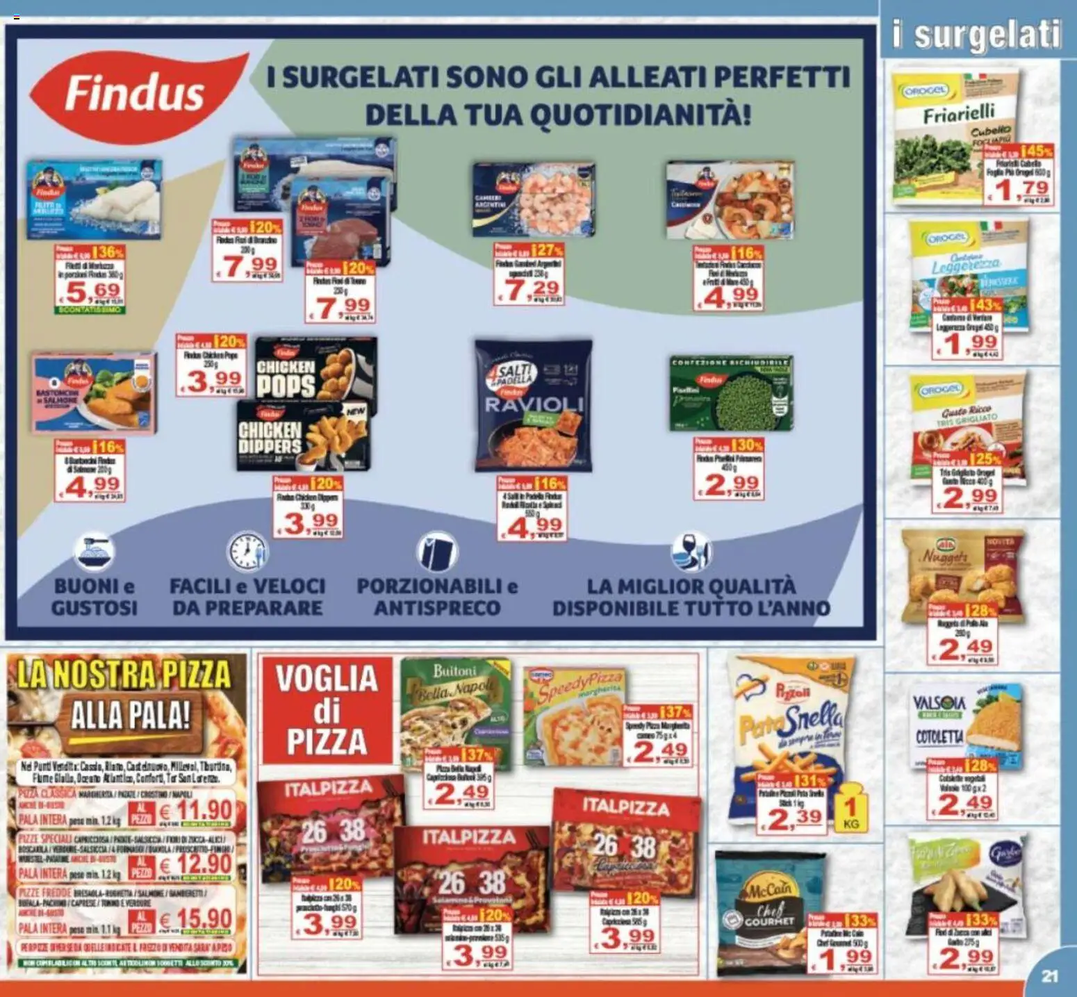 Volantino CTS del 21/08/2026 | Pagina: 21 | Prodotti: Pizza, Verdure, Tonno, Friarielli