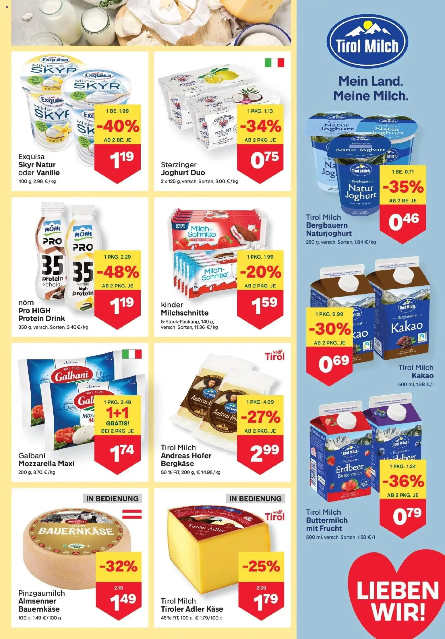 MPREIS Saalbach gültig ab 30.07.2026 | Seite: 5 | Produkte: Vanille, Milch, Käse, Joghurt