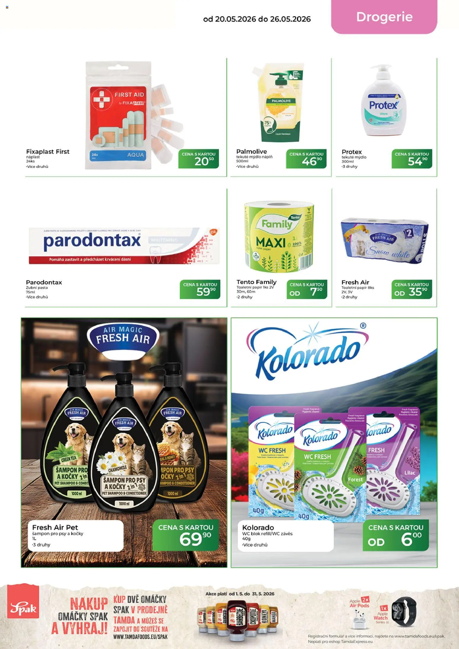 Tamda Foods leták od 20.05.2026 | Strana: 55 | Produkty: Mýdlo, Parodontax, Blok, Wc