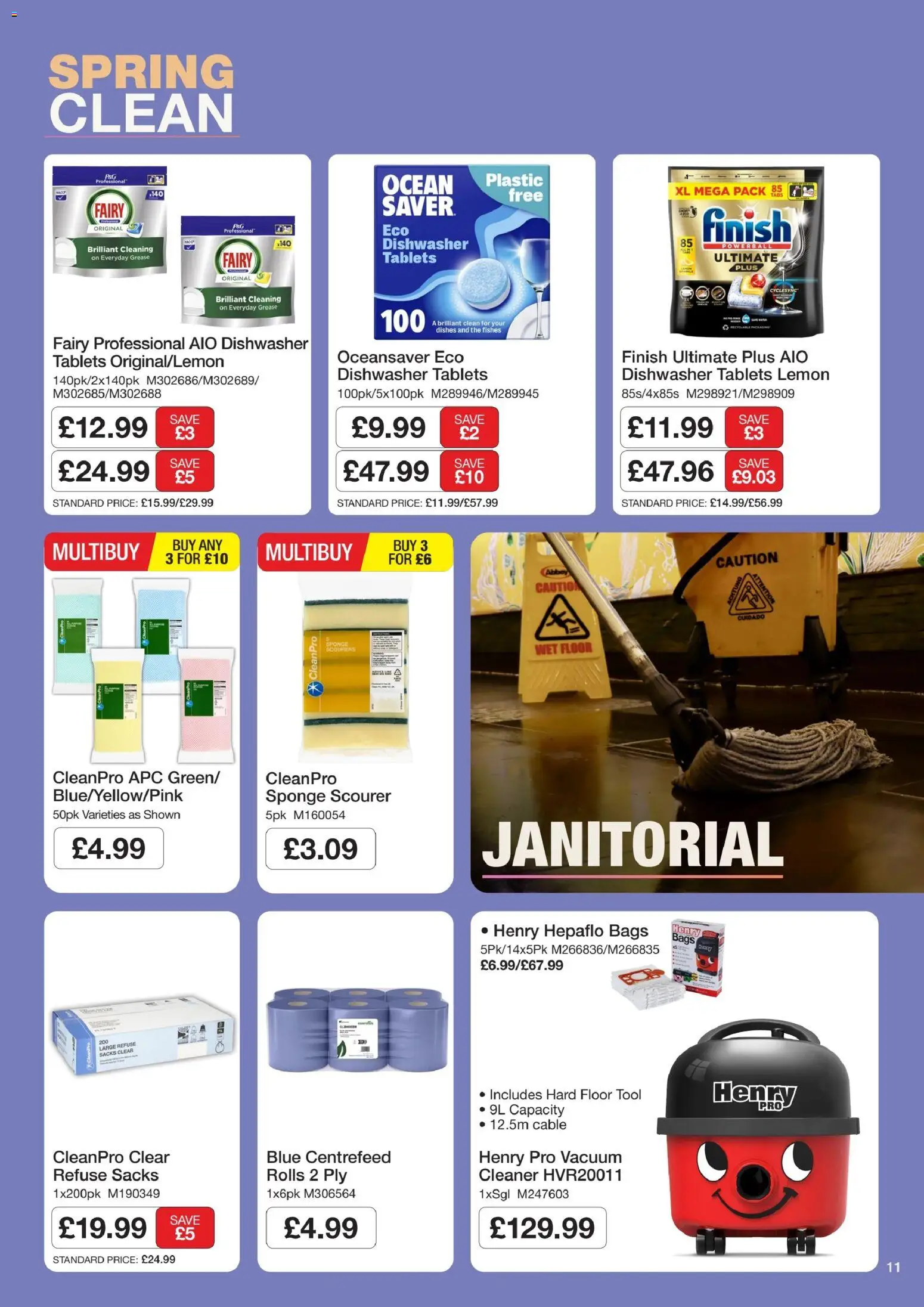 {H1} | Page: 11 | Products: Floor, Dishwasher tablets, Dishwasher, Lemon