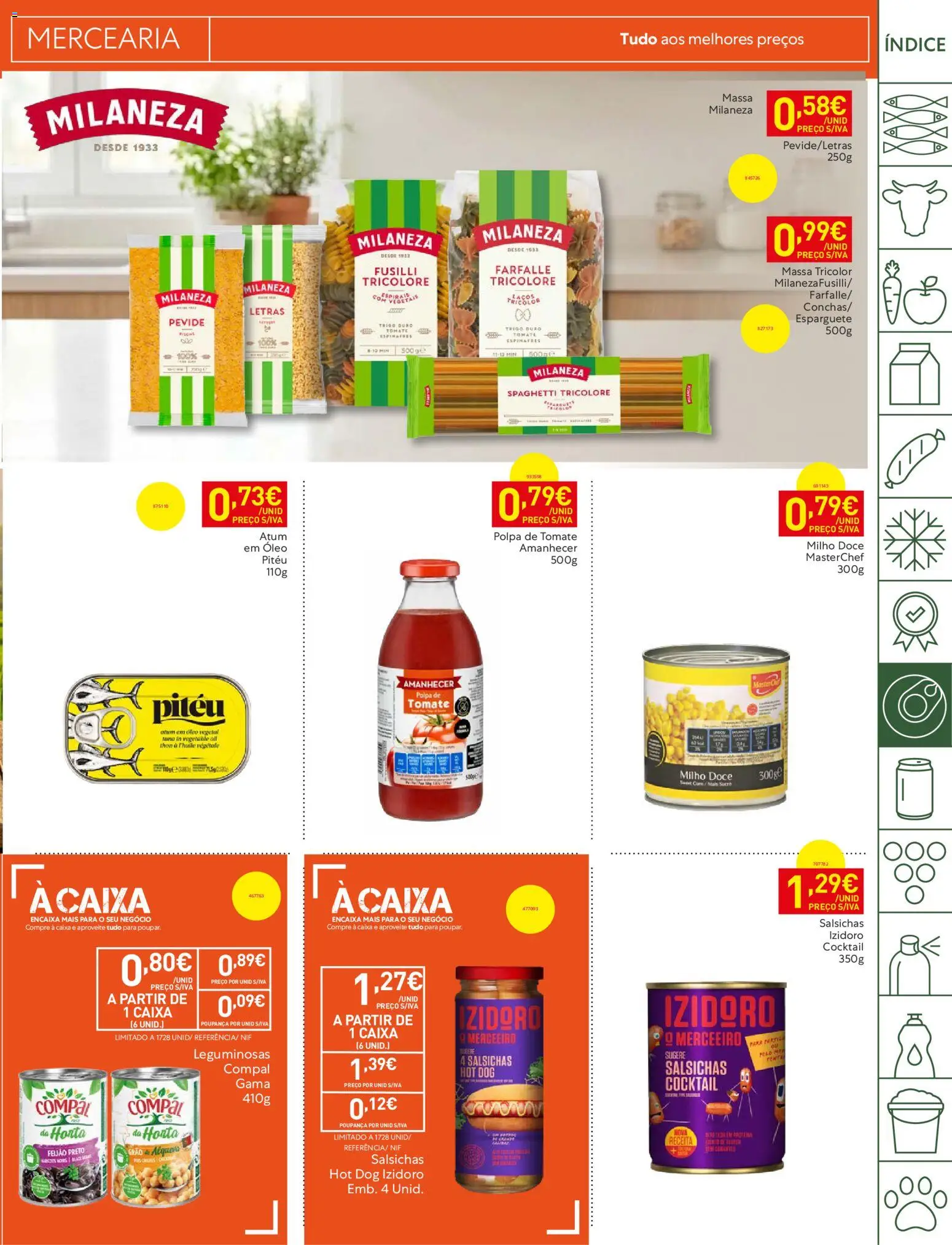 Recheio Folheto Madeira │ válido de 26.05.2026 | Página: 19 | Produtos: Atum, Esparguete, Caixa, Massa milaneza