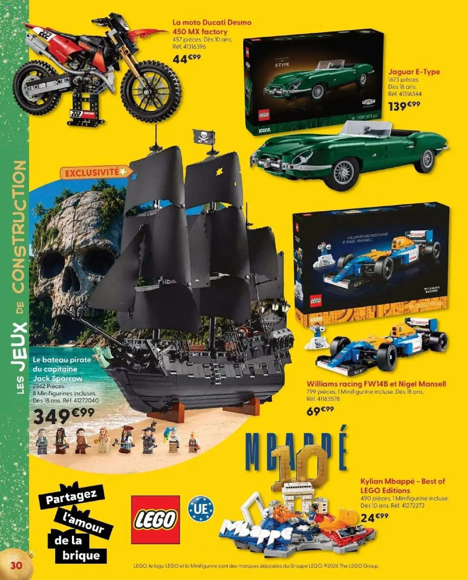 La Grande Récré - LE NOËL DE TOUTES LES PASSIONS à partir du 14/10/2026 - promo en ligne | Page: 30 | Produits: Légo, Bateau pirate, Jeux, Thé