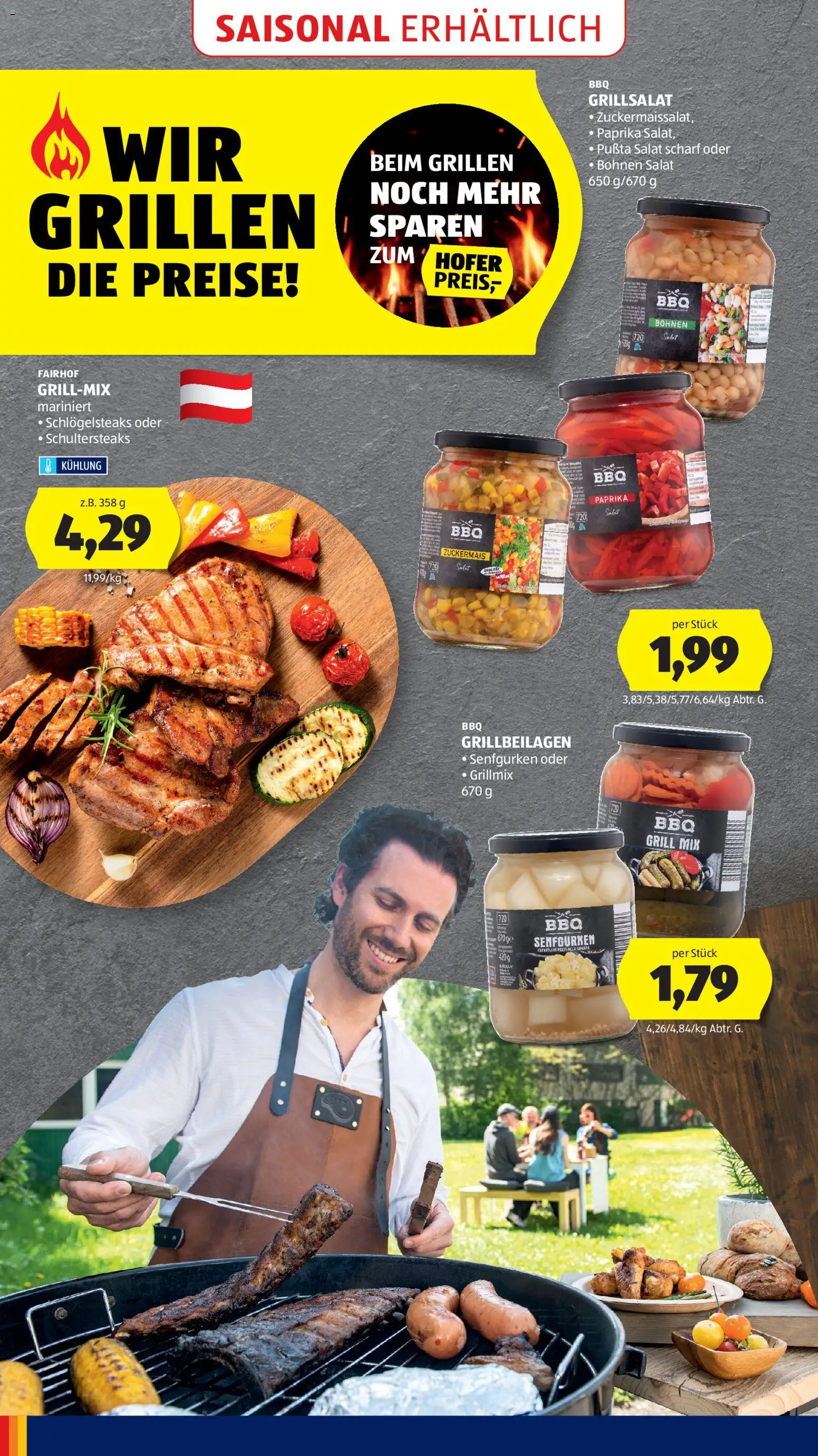Hofer AT akciós ujság - amely érvényes a következő dátumtól: 2026.08.07. | Oldal: 14 | Termékek: Grill