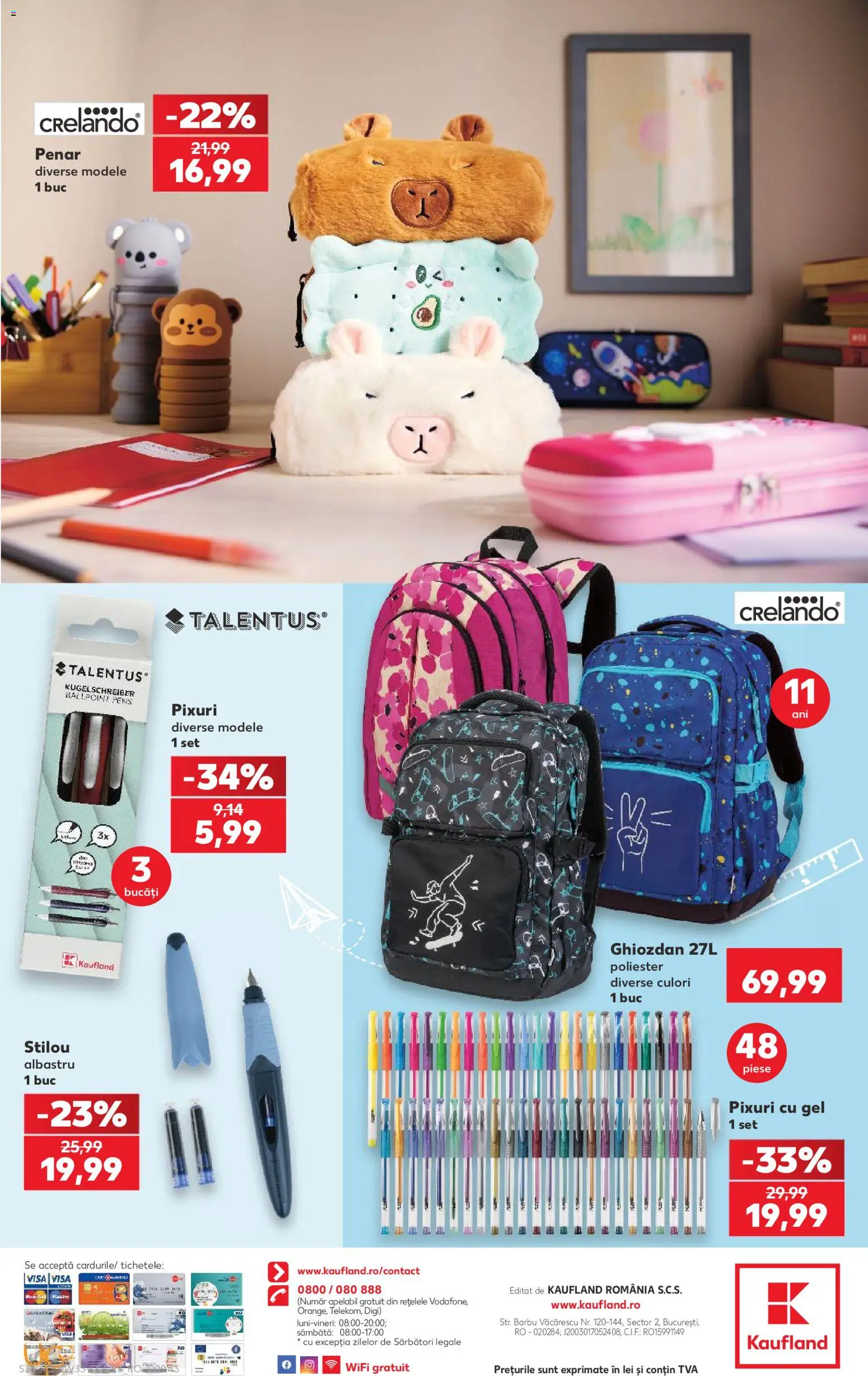 Noul catalog Kaufland – valabil de la 12.08.2026 | Pagină: 34 | Produse: Ghiozdan