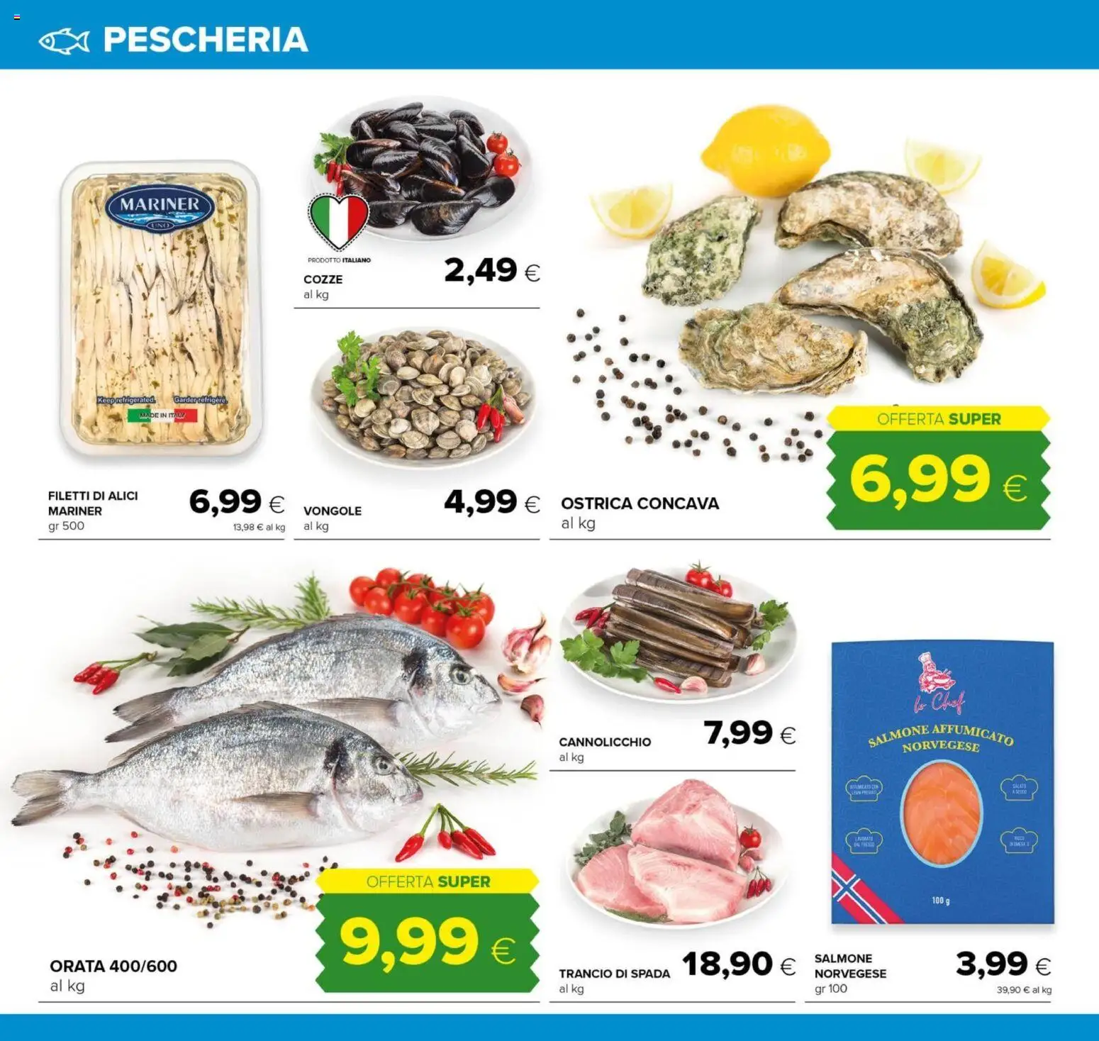 Volantino Tigre del 10/08/2026 | Pagina: 6 | Prodotti: Salmone affumicato, Salmone, Cozze, Alici