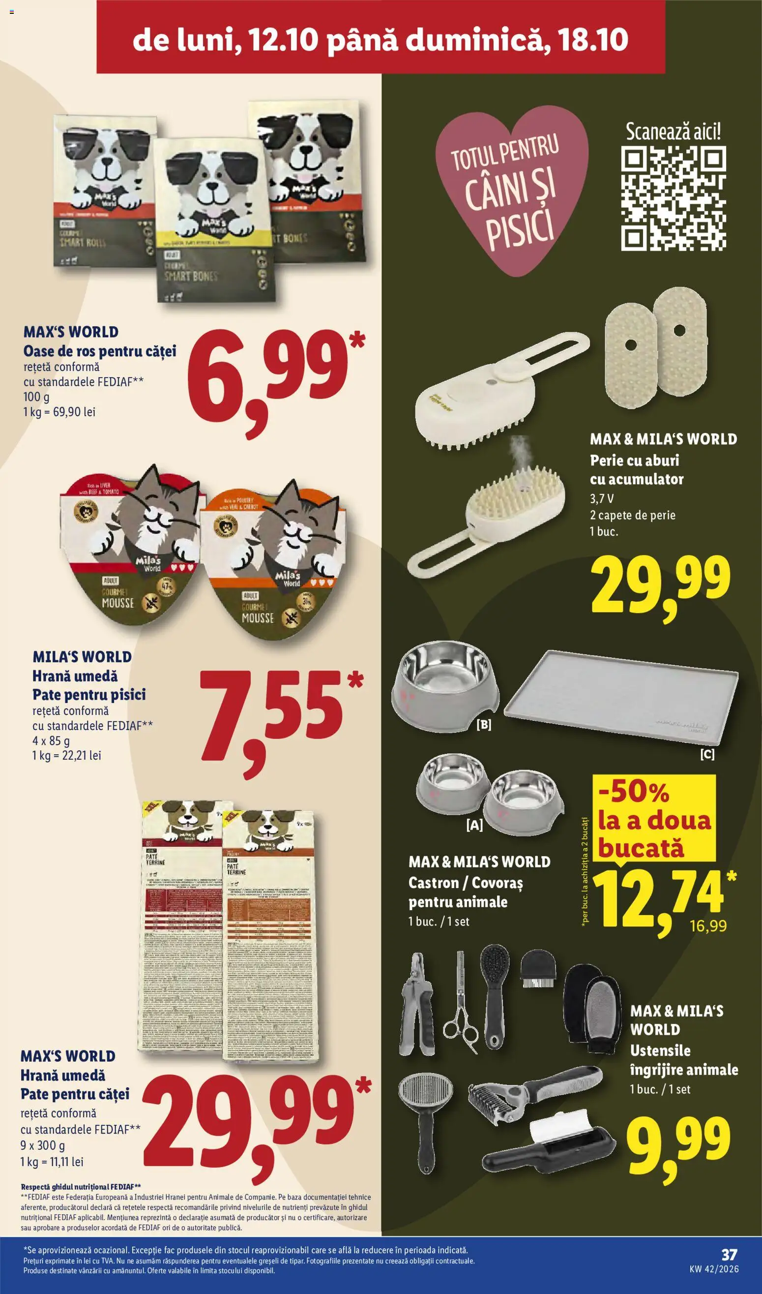 Noul catalog Lidl – valabil de la 12.10.2026 | Pagină: 37 | Produse: Pate, Perie