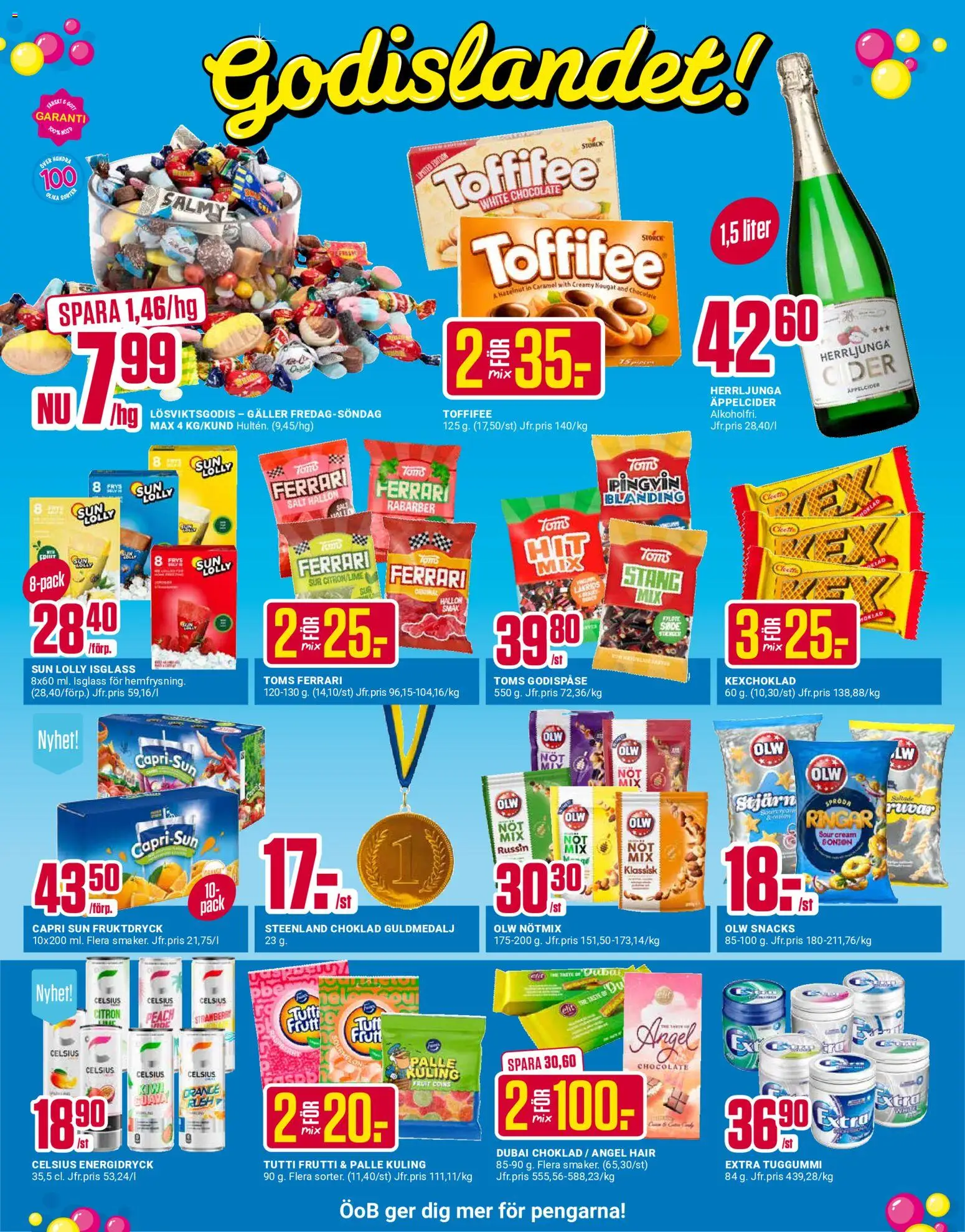 ÖoB reklamblad aktuell från 01.06.2026 | Sida: 8 | Produkter: Energidryck, Cider, Isglass, Hallon