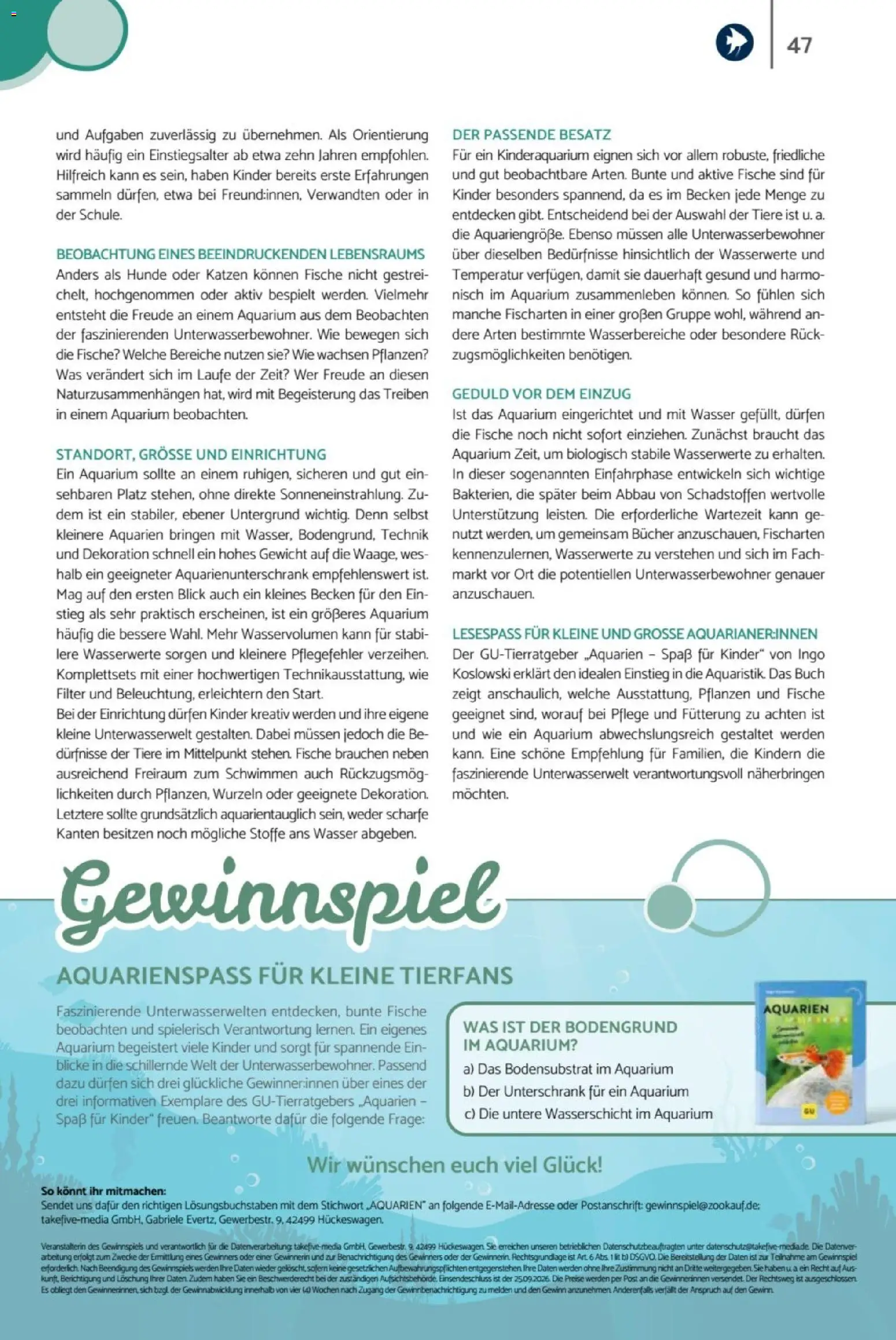 zookauf Heimtier Journal – gültig ab 01.07.2026 | Seite: 47 | Produkte: Gewicht, Unterschrank, Wasser