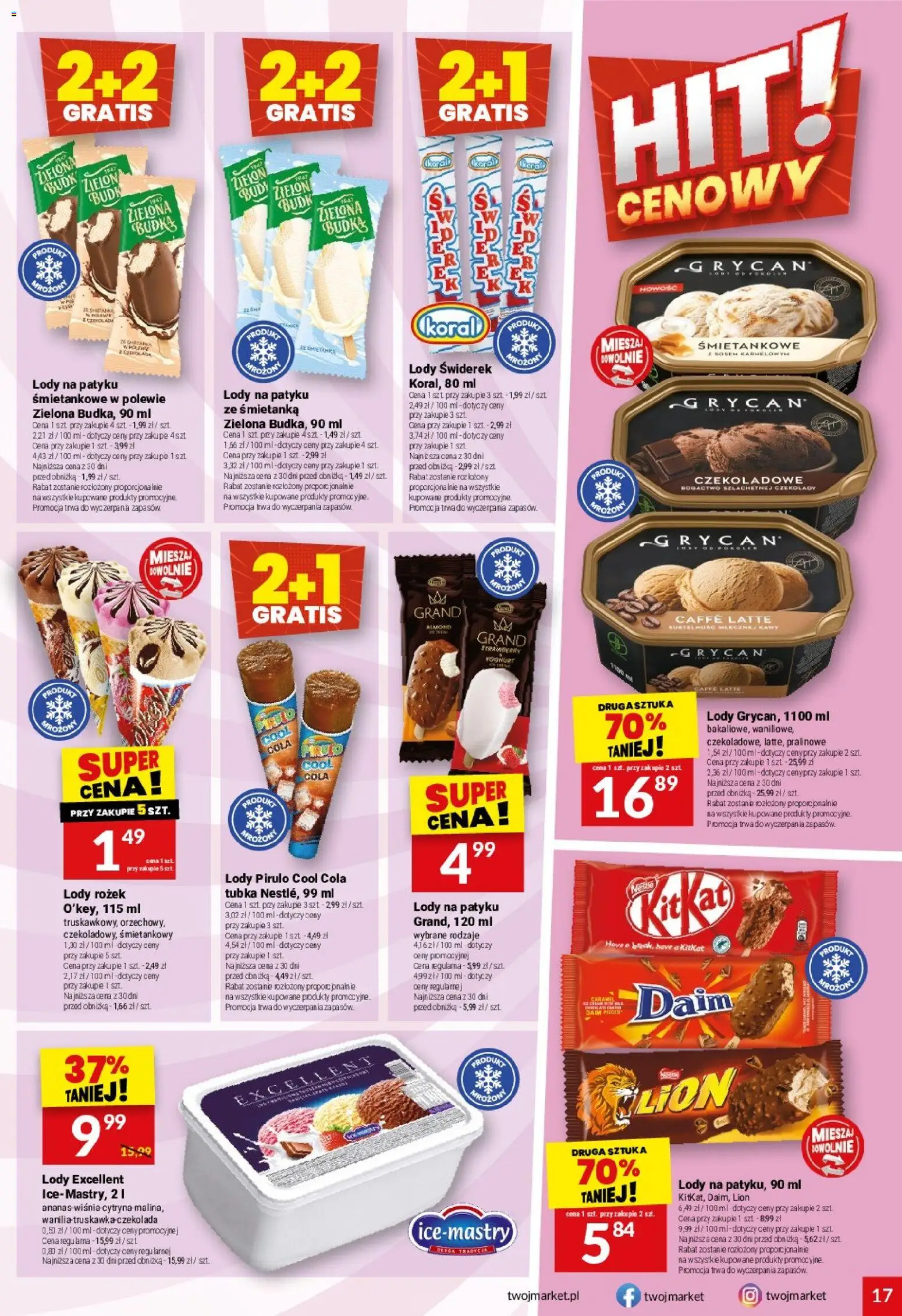 Twój Market gazetka od 27.05.2026 | Strona: 17 | Produkty: Cytryna, Czekolady, Róż, Lody