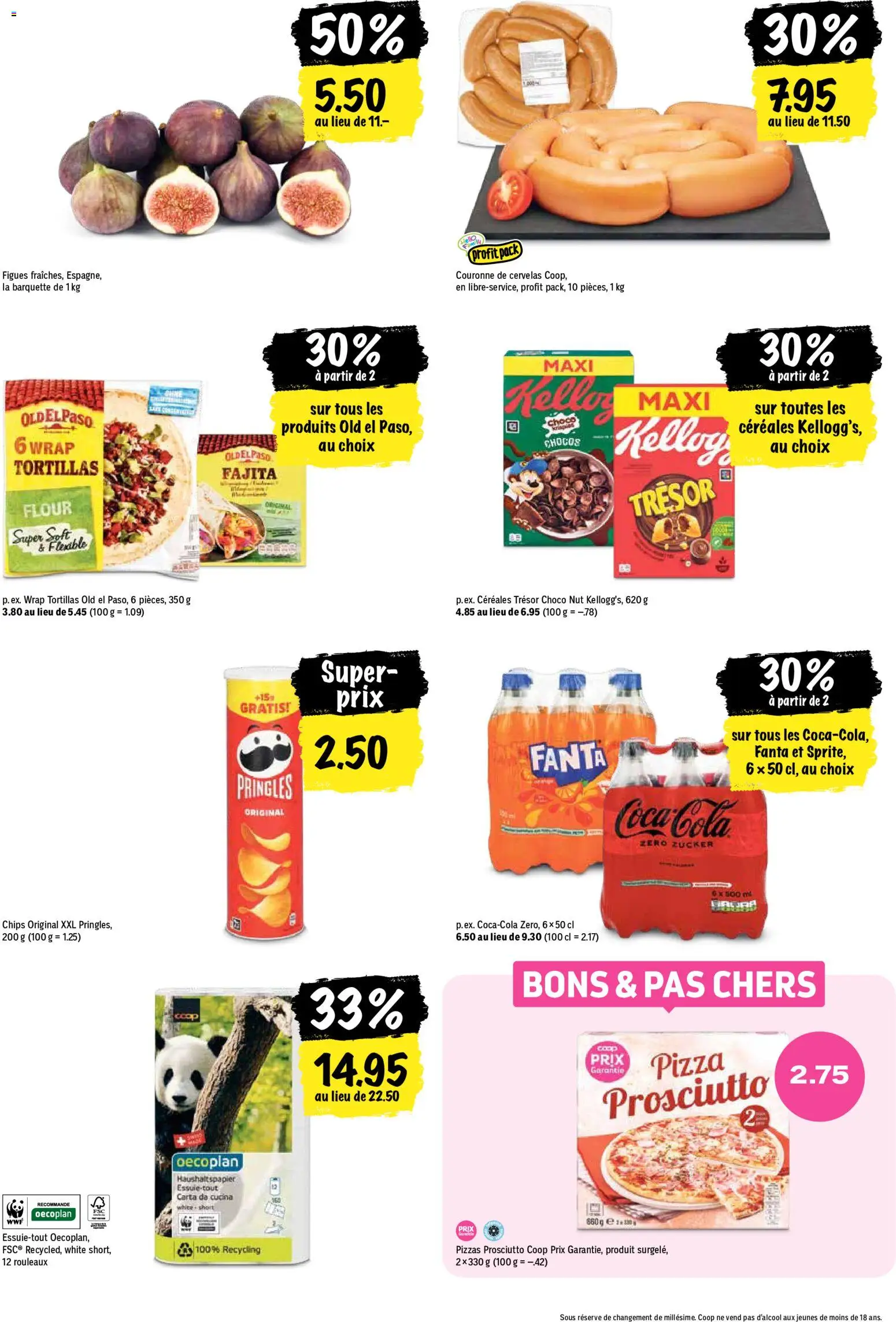 Coop aktionen FR – gültig ab 27.08.2026 | Seite: 22 | Produkte: Coca Cola, Pizza, Chips, Zucker