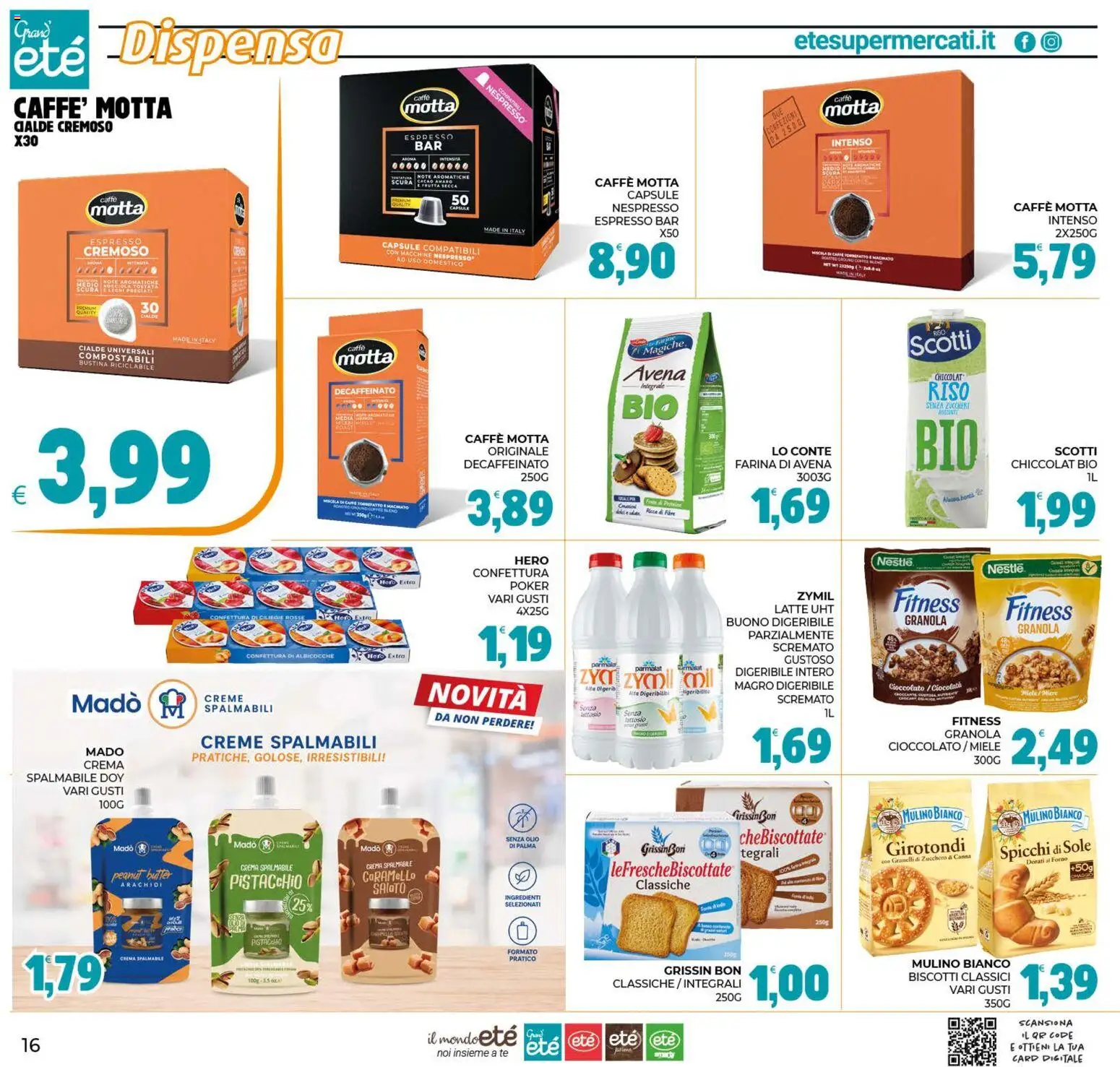 Volantino Eté del 07/08/2026 | Pagina: 16 | Prodotti: Crema, Cioccolato, Zucchero, Forno