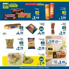 Anteprima del volantino Qui Discount volantino valido a partire dal 22/09/2026 | Pagina: 9 | Prodotti: Speck, Patatine, Lasagna, Pasta