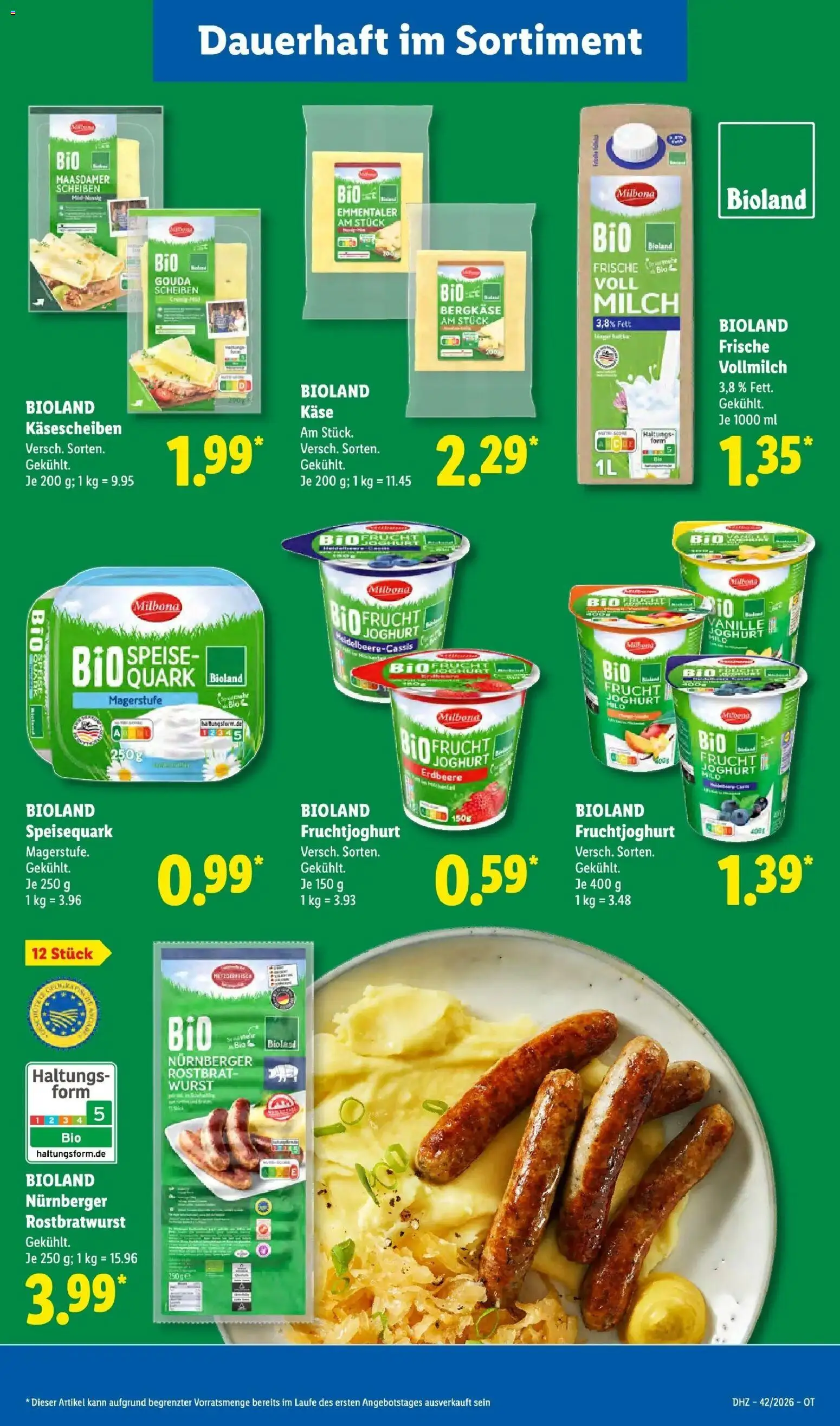 Lidl Prospekt Senftenberg (ab 12.10.2026) zum Blättern » Angebote | Seite: 17 | Produkte: Quark, Milch, Joghurt, Gouda