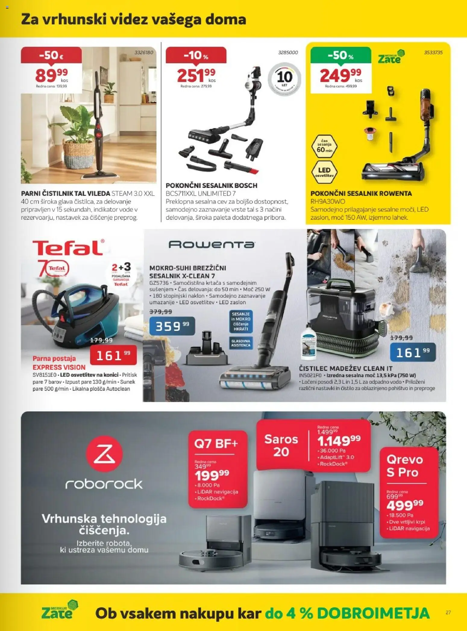 Novi Merkur katalog ponudbe – veljaven od 02.09.2026 | Stran: 27 | Izdelki: Navigacija, Krtaca, Sesalnik