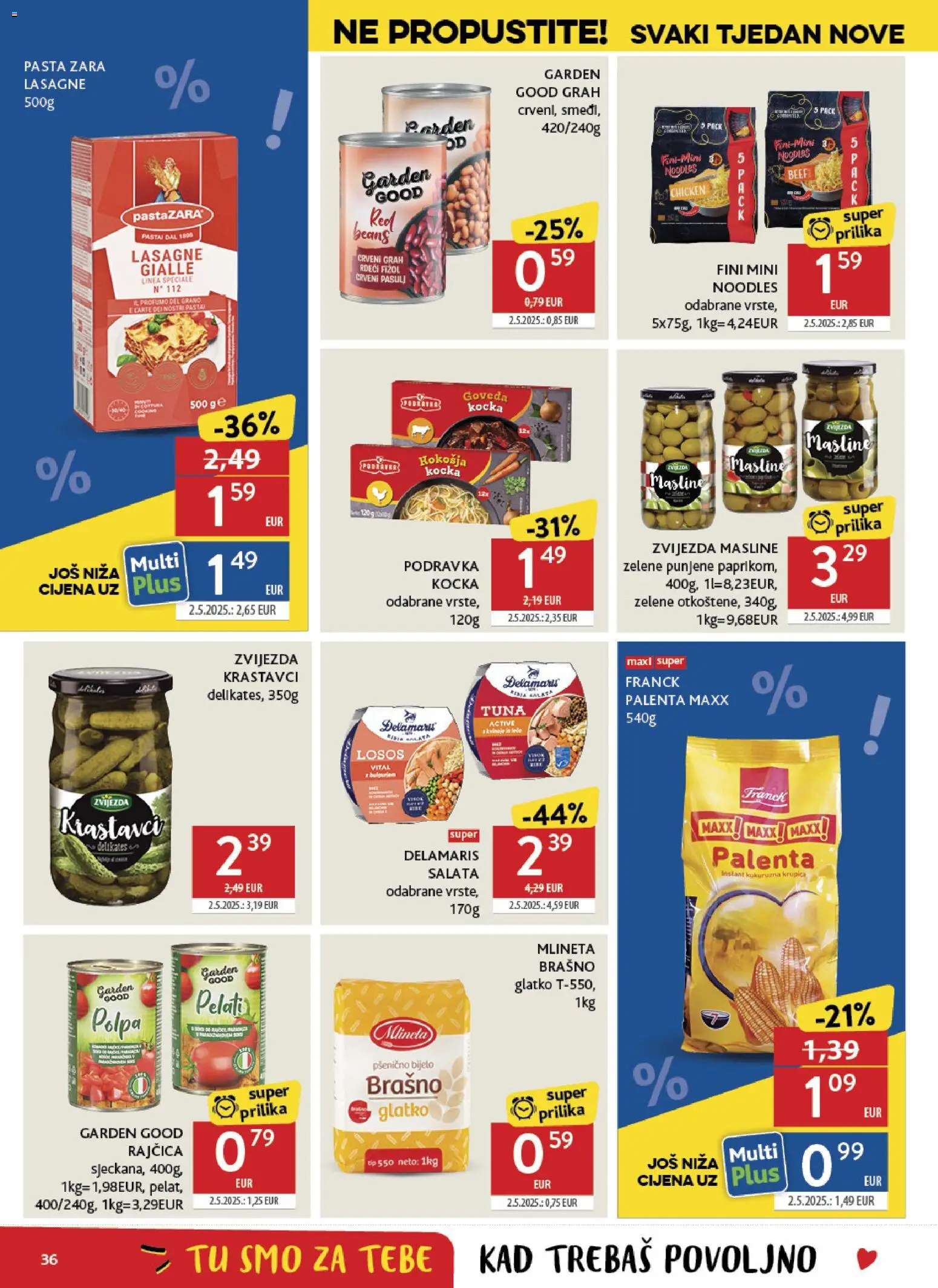 Konzum HR akciós ujság - amely érvényes a következő dátumtól: 13.05.2026 | Oldal: 36 | Termékek: Lasagne, Saláta