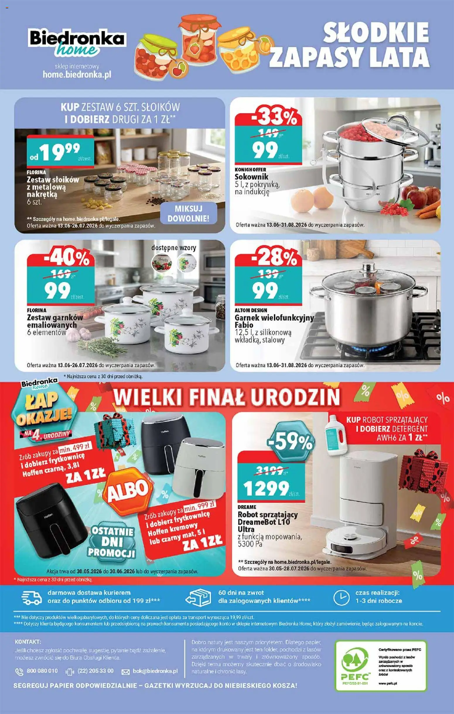 Biedronka gazetka - Hity i inspiracje od 27.06.2026 | Strona: 48 | Produkty: Frytkownica hoffen, Cleaner, Frytkownica, Garnek