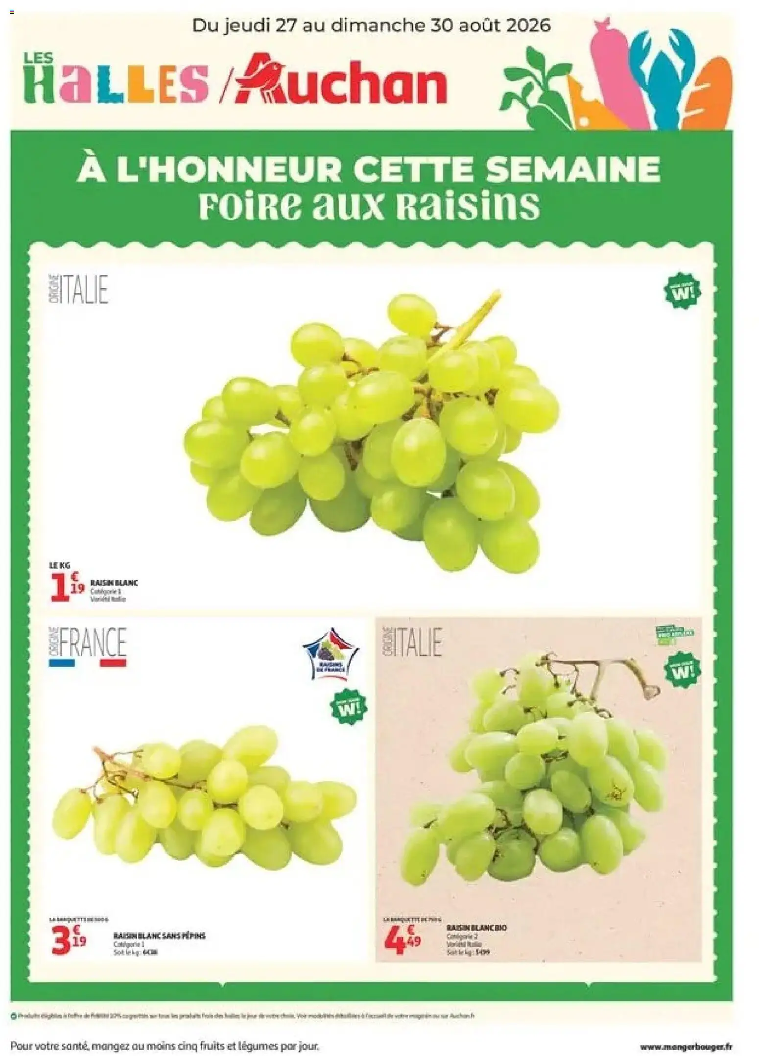 {H1} | Page: 1 | Produits: Raisin, Fruits, Raisins, Raisin blanc