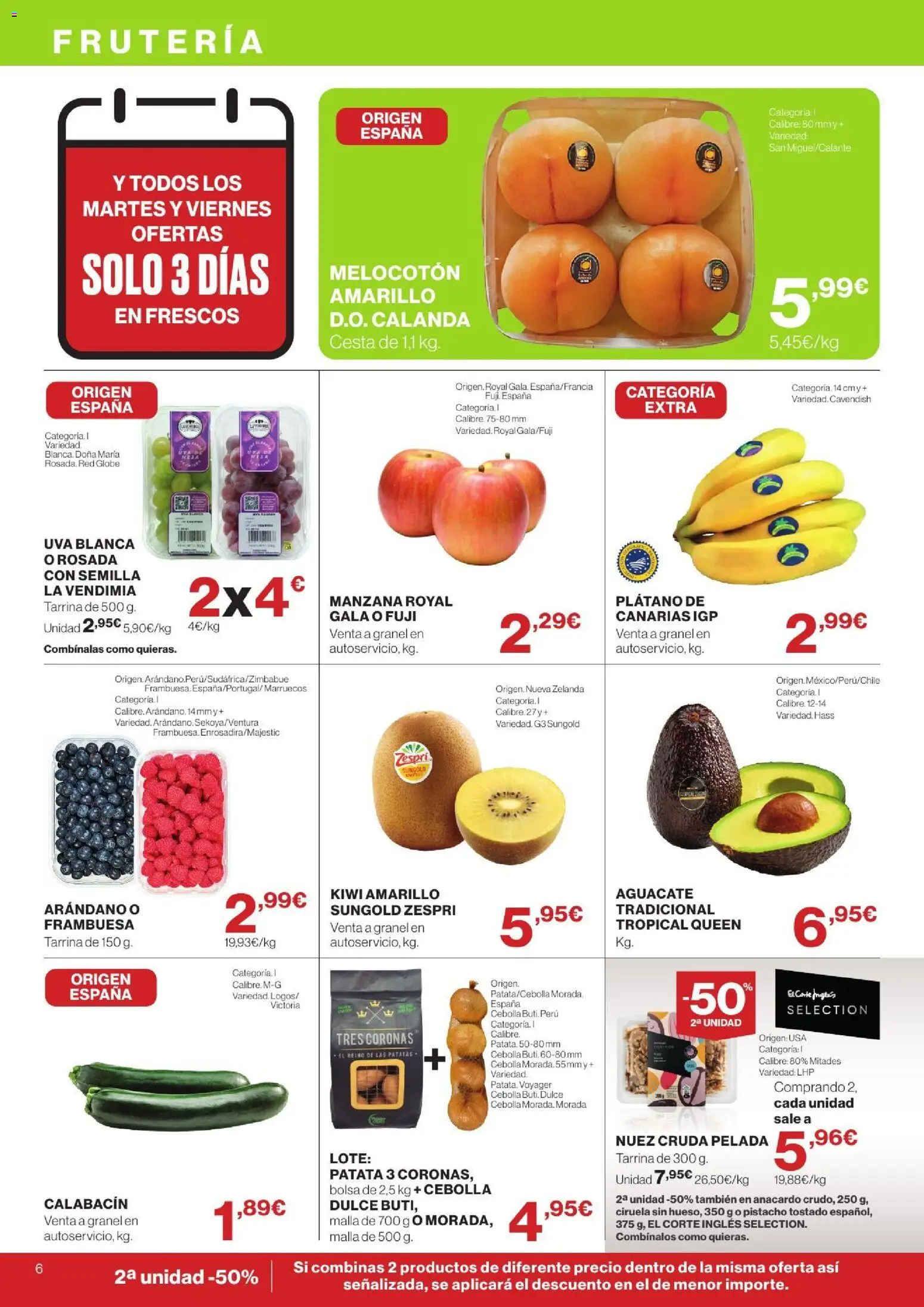 Supercor folleto │ válido desde el 24/09/2026 | Página: 6 | Productos: Aguacate, Kiwi, Cebolla, Melocotón amarillo