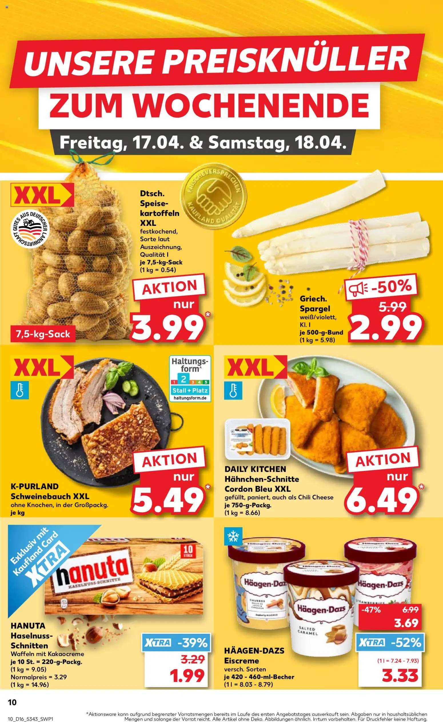 Kaufland Německo leták od 16.04.2026 | Strana: 10 | Produkty: Cordon Bleu, Forma