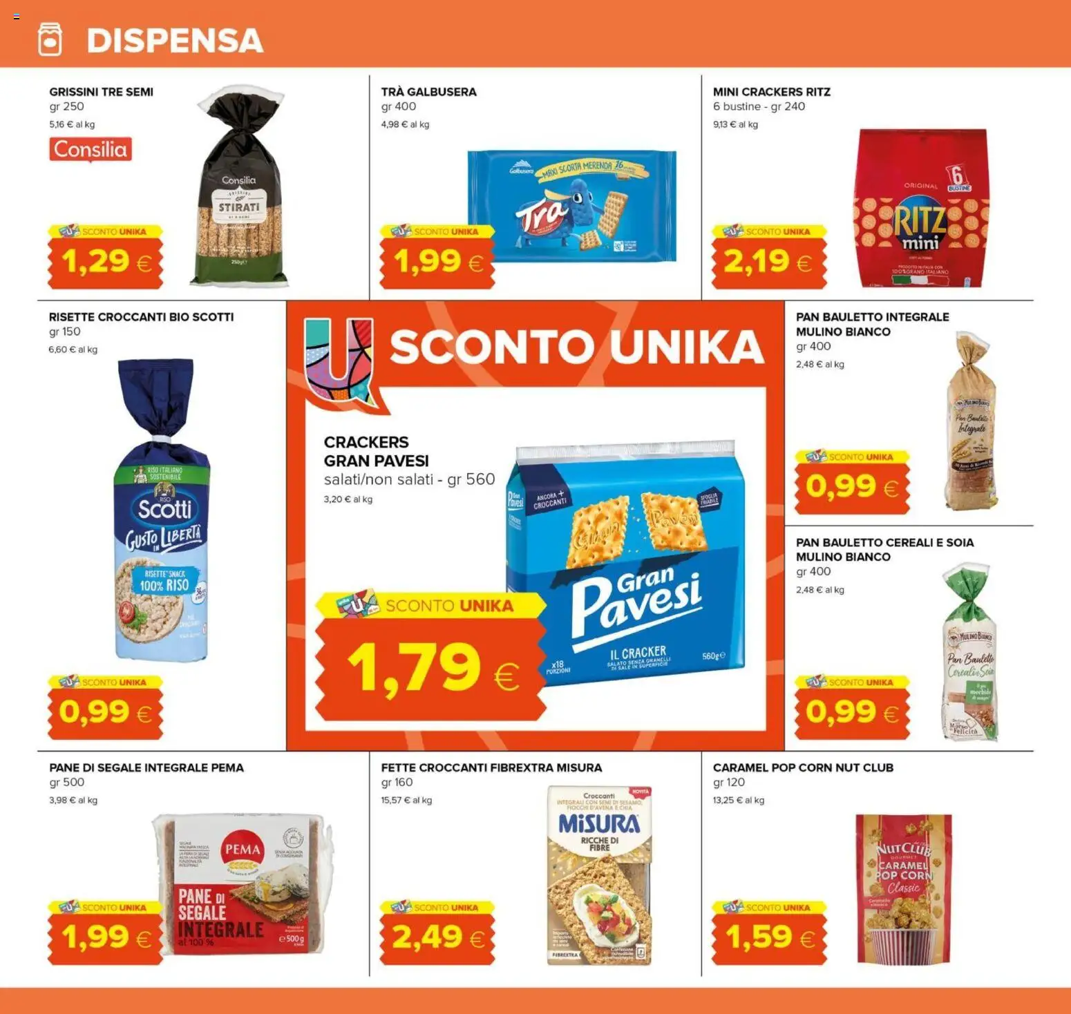 Volantino Oasi del 10/08/2026 | Pagina: 16 | Prodotti: Riso, Fiocchi, Crackers, Pop corn