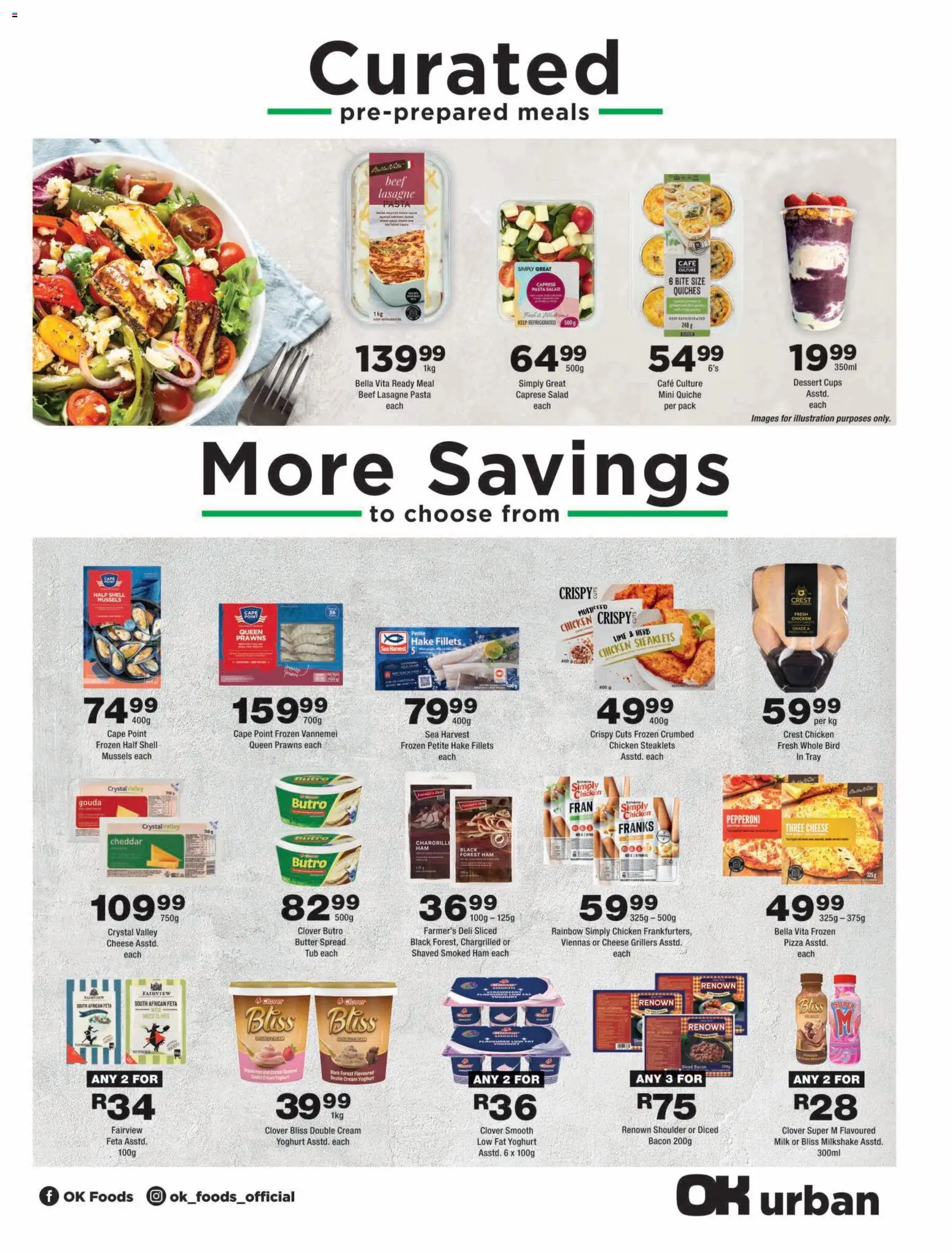New OK Foods catalogue – valid from 12/08/2026 | Page: 3 | Products: Tray, Butter, Cheddar, Bacon