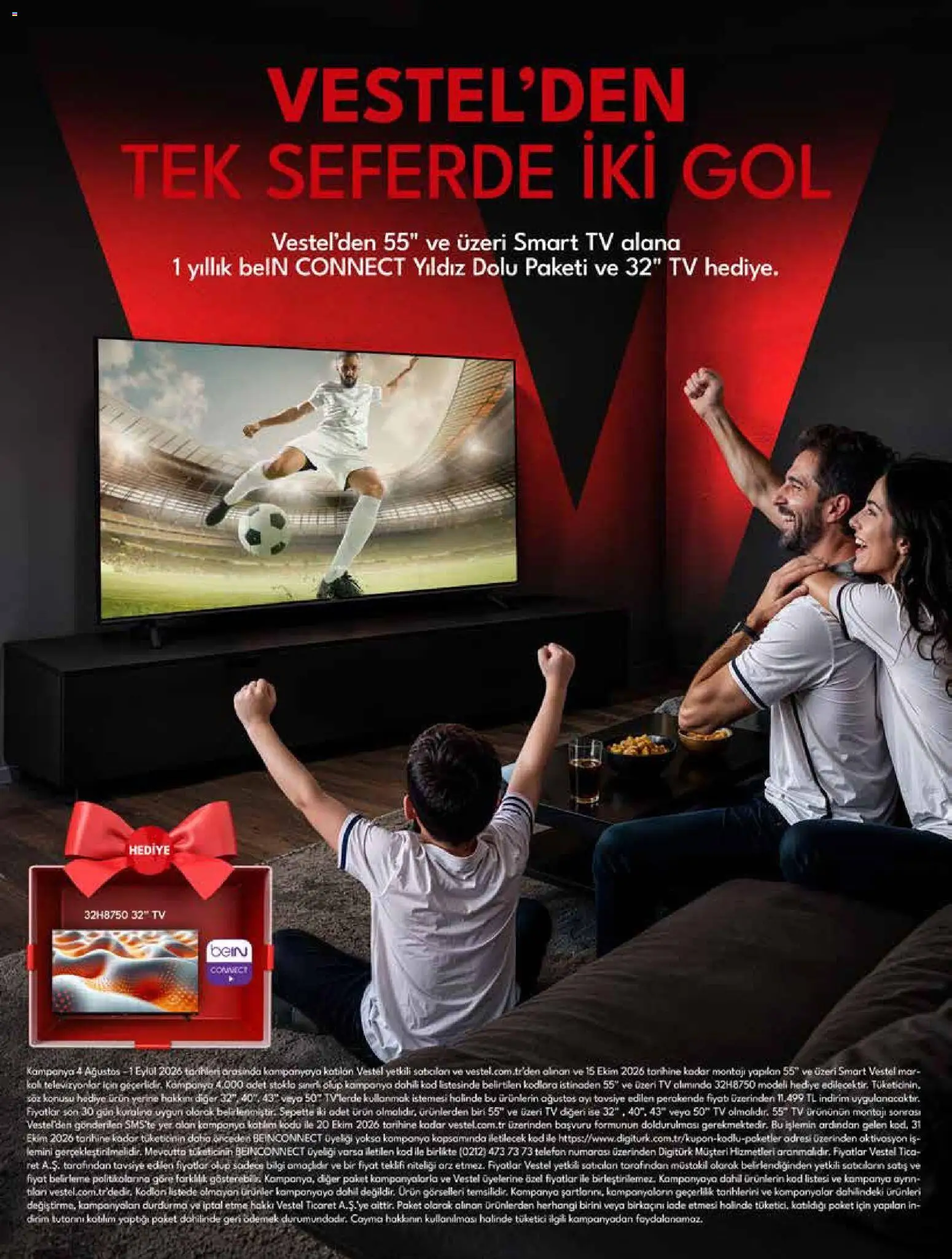 Vestel - Tüketici Elektroniği - 01 Ağustos 2026 tarihinden itibaren geçerlidir | Sayfa: 10 | Ürünler: TV, Telefon