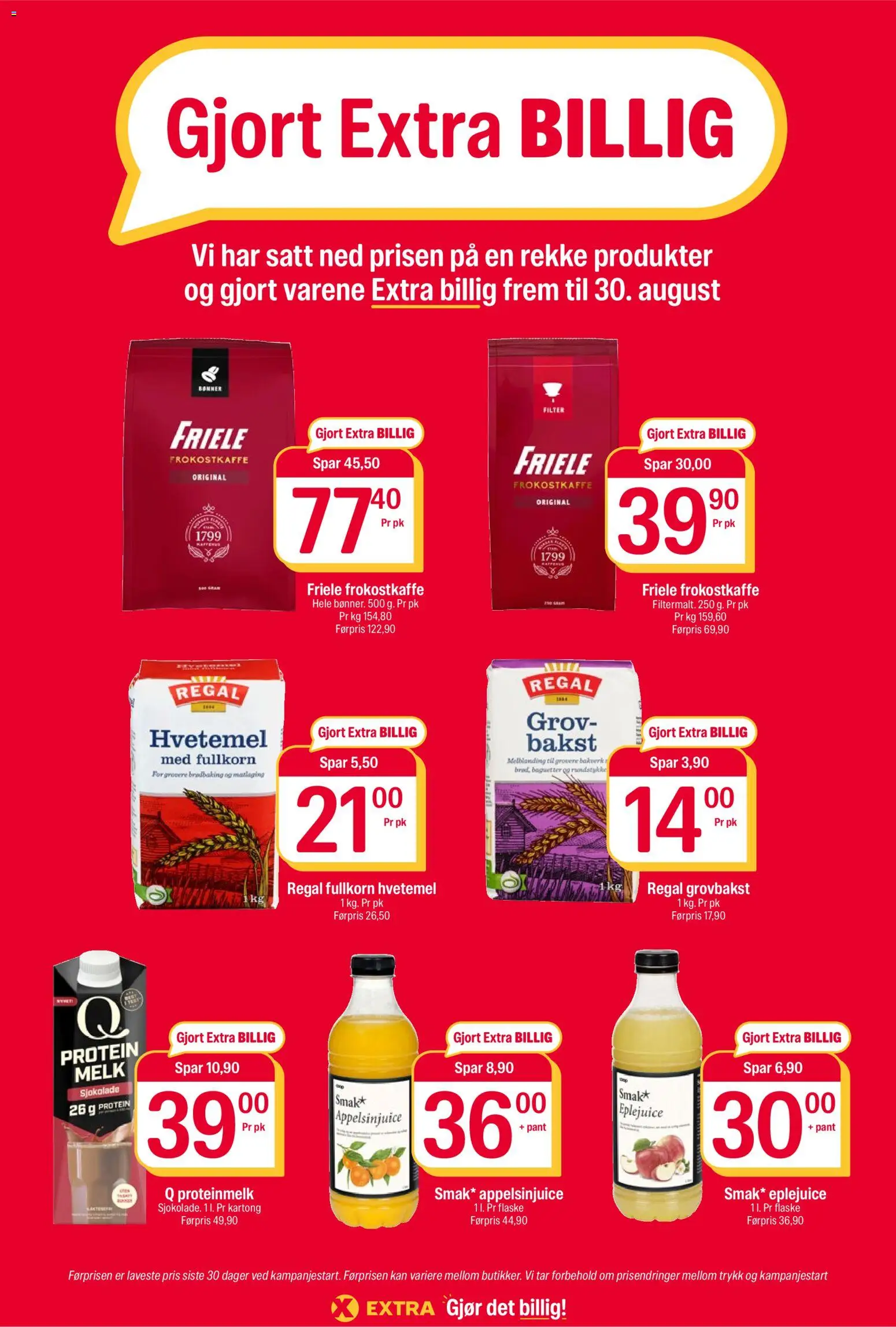 {H1} | Side: 9 | Produkter: Bønner, Eplejuice, Ved, Rundstykke