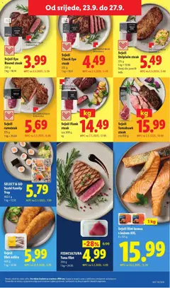 Svježi filet lososa s kožom XXL, Svježi filet lososa s kožom XXL - Pregled kataloga iz trgovine Lidl, vrijedi od 21.09.2026 | Stranica: 47