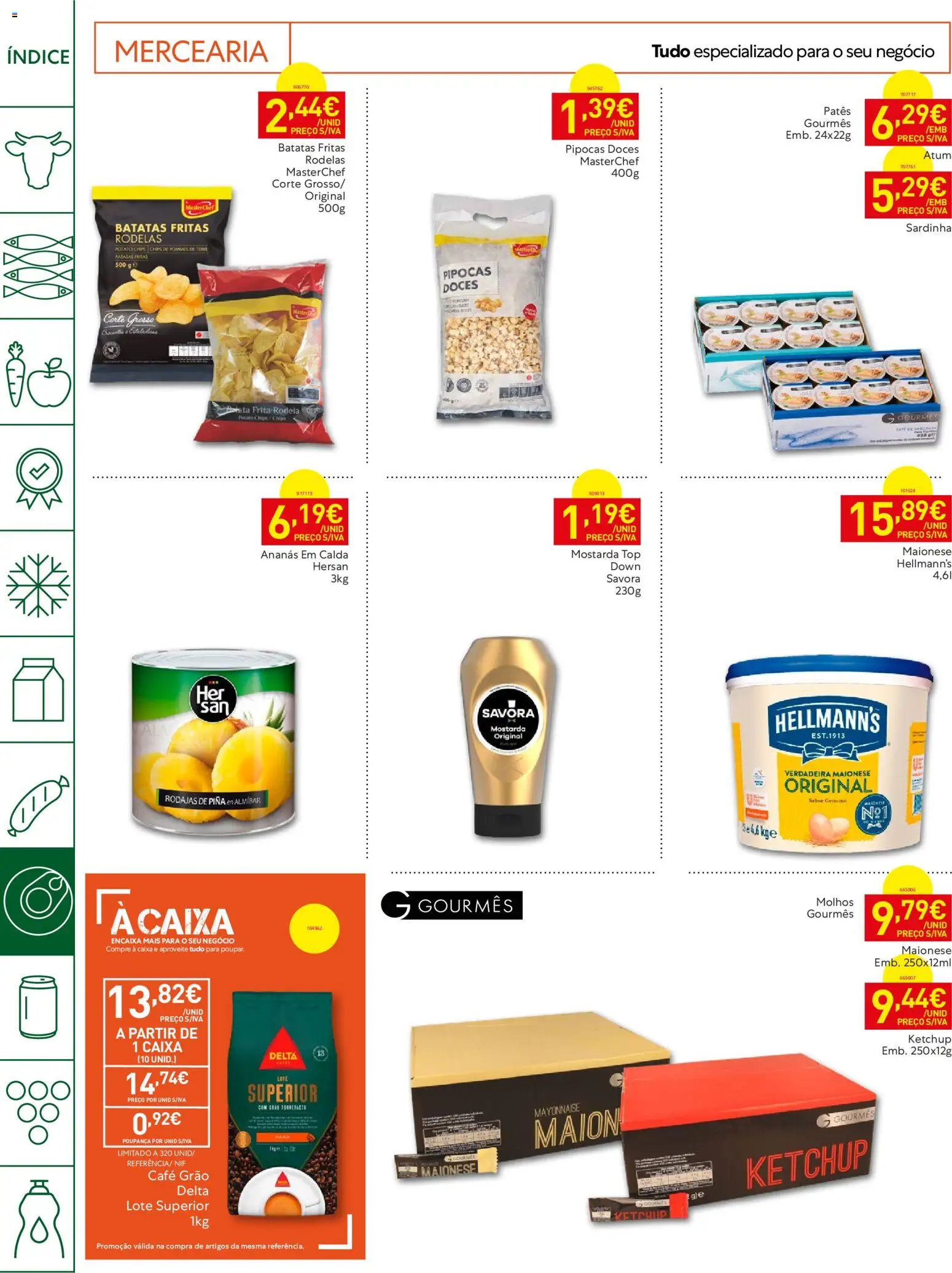 Recheio Horeca │ válido de 08/09/2026 | Página: 20 | Produtos: Mostarda, Ananás, Café, Doces