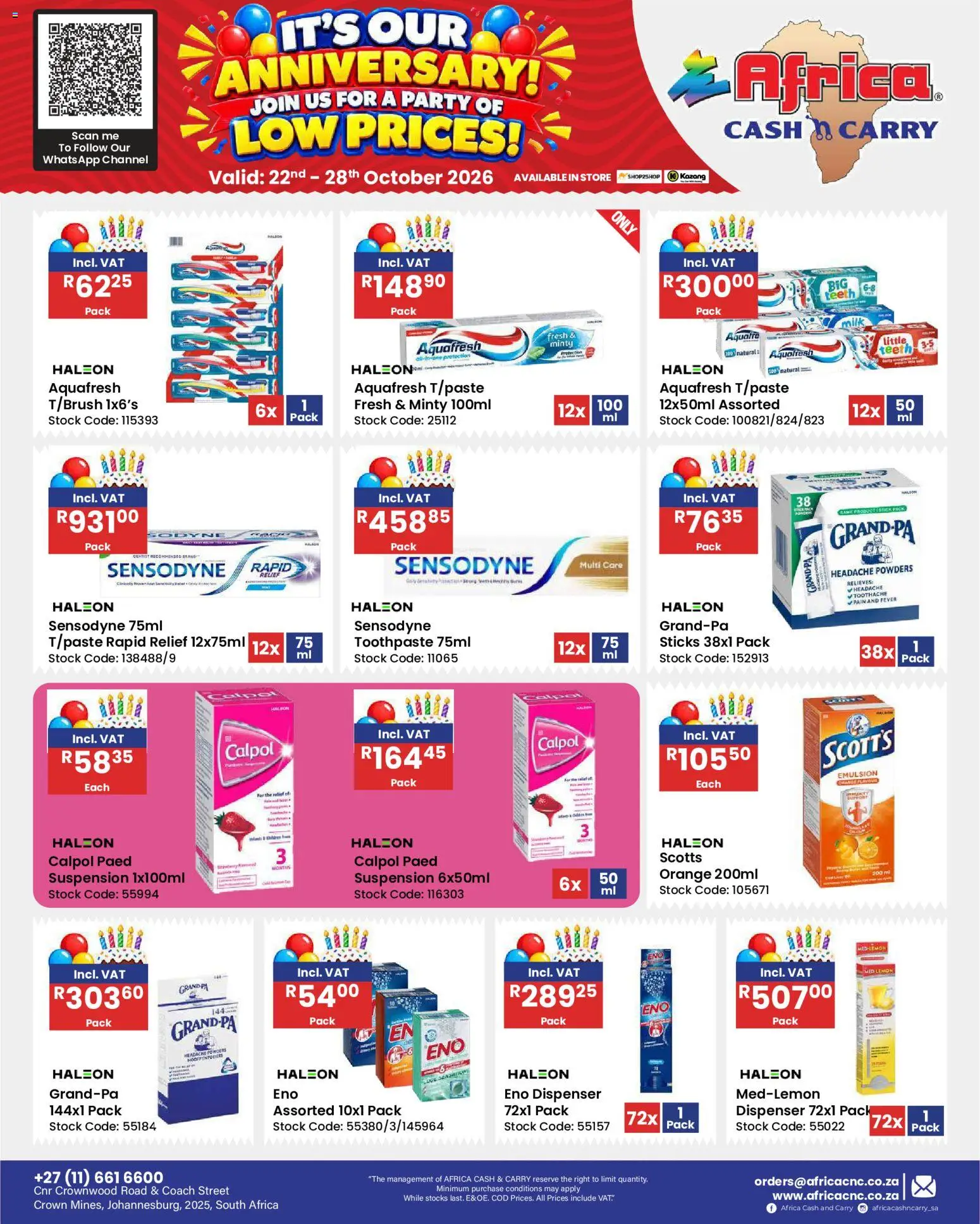 New Africa Cash & Carry catalogue – valid from 22/10/2026 | Page: 114