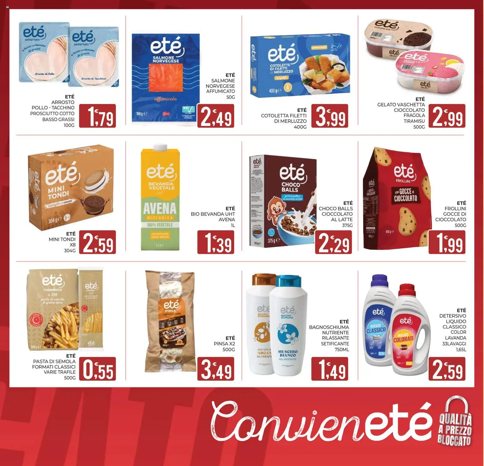 Volantino Eté del 11/09/2026 | Pagina: 14 | Prodotti: Schiuma, Salmone, Cacao, Semola