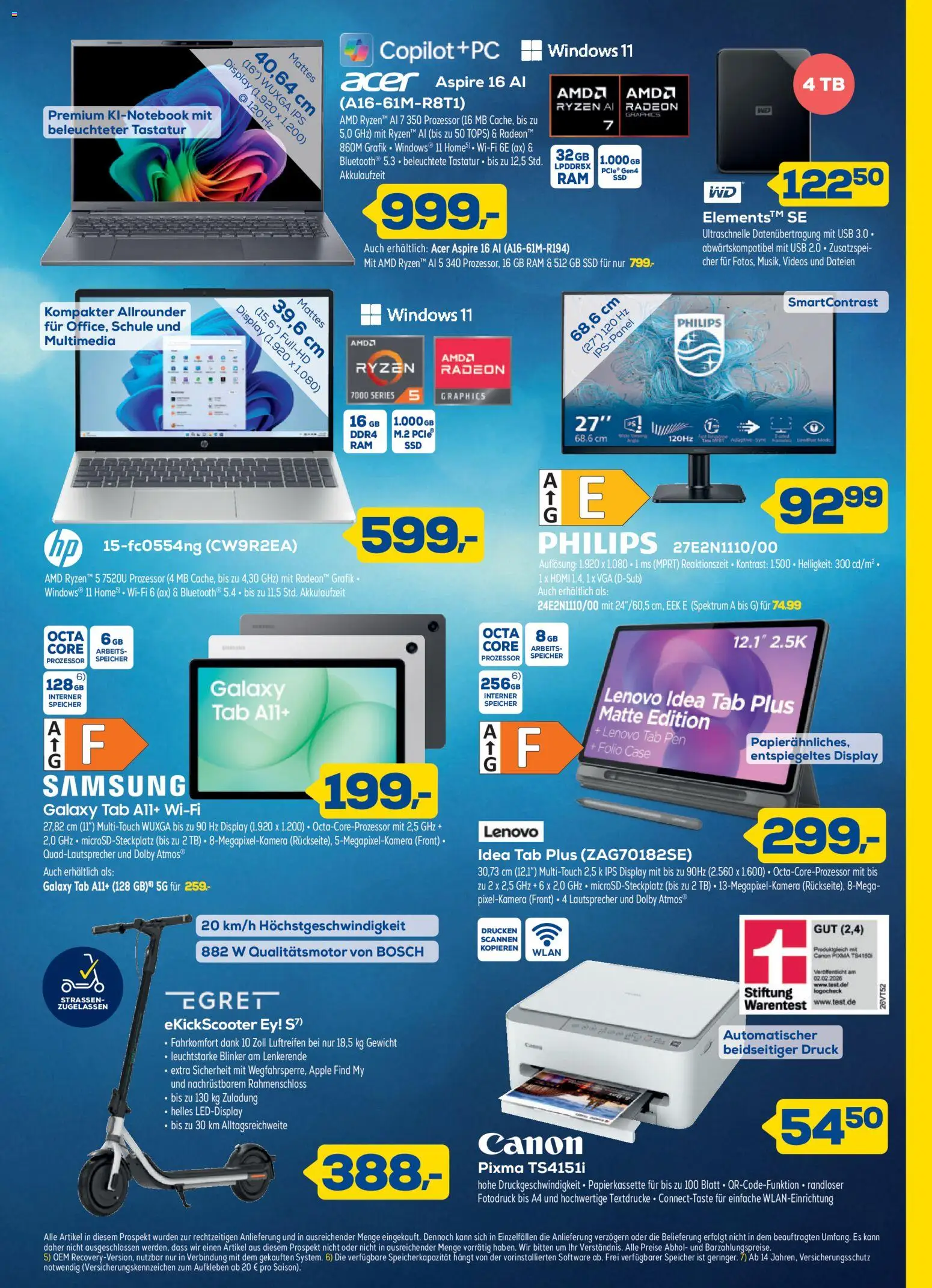 Euronics  Aktueller Prospekt – gültig ab 27.05.2026 | Seite: 5 | Produkte: Lenovo, Philips, Lautsprecher, USB
