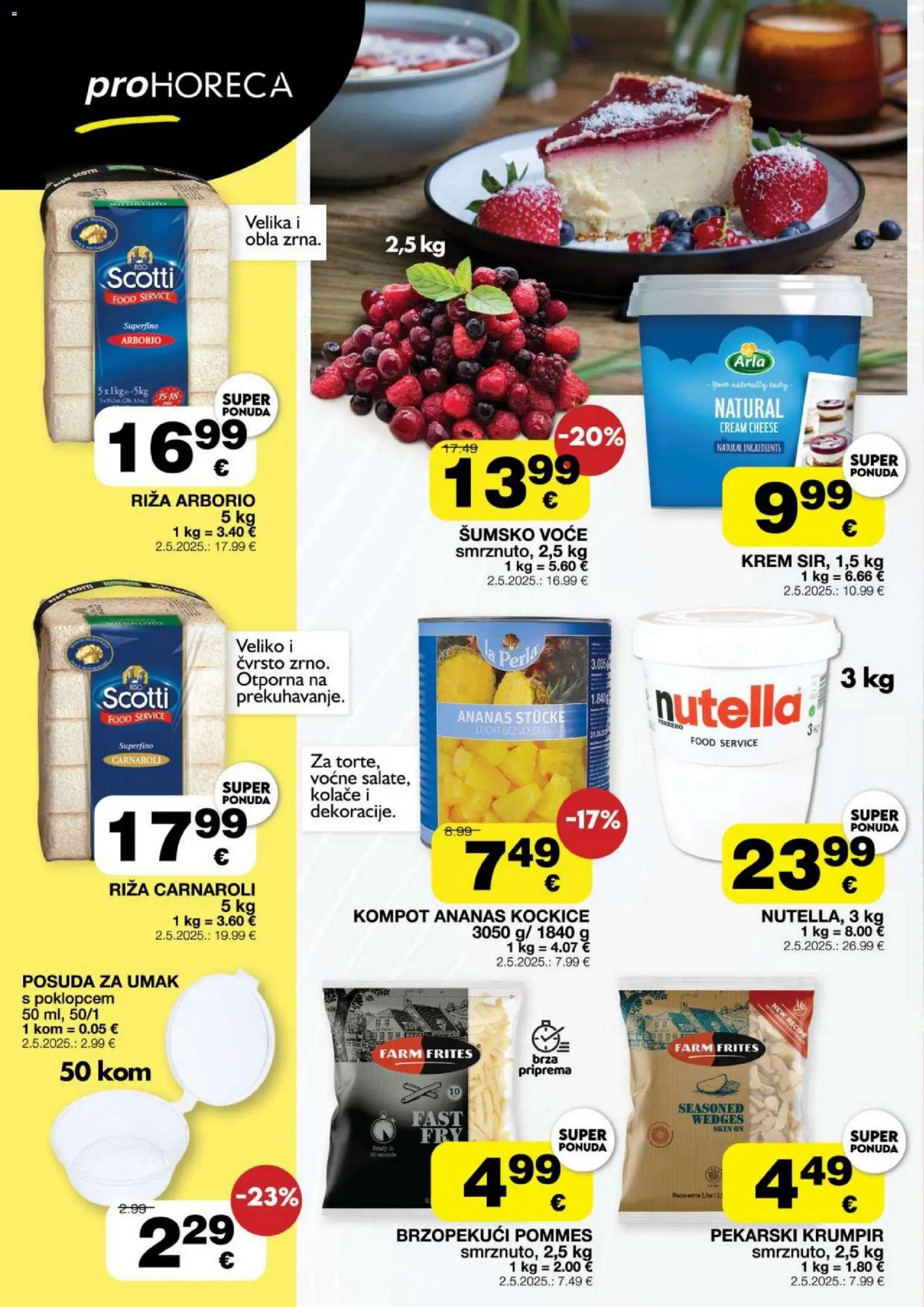 Stanić Diskont katalog | vrijedi od 01.10.2026 | Stranica: 14 | Proizvodi: Šumsko voće, Nutella, Voće, Kompot