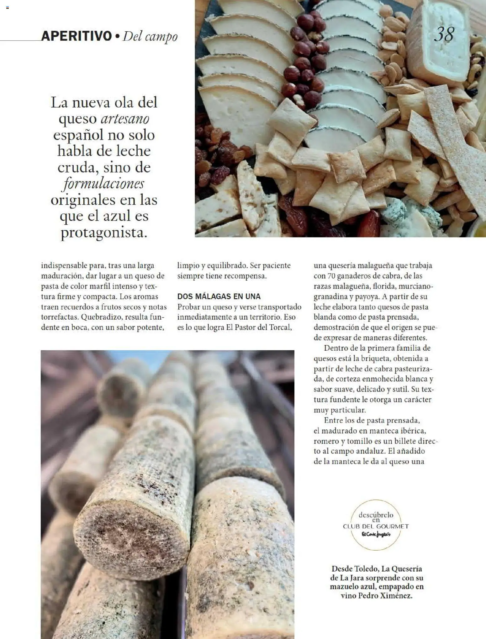 El Corte Inglés Gourmet Magazine │ válido desde el 01/10/2026 | Página: 38 | Productos: Leche, Manteca, Queso, Vino