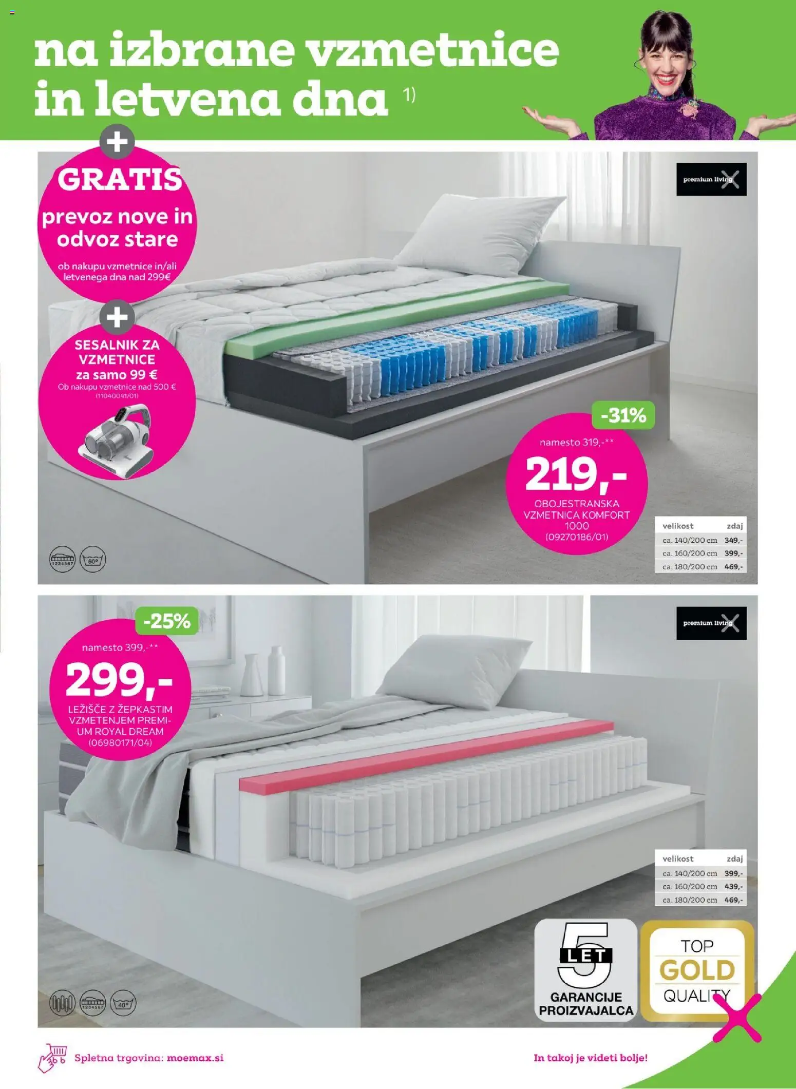 Novi Mömax katalog ponudbe – veljaven od 17.08.2026 | Stran: 7 | Izdelki: Ležišče, Vzmetnica, Sesalnik