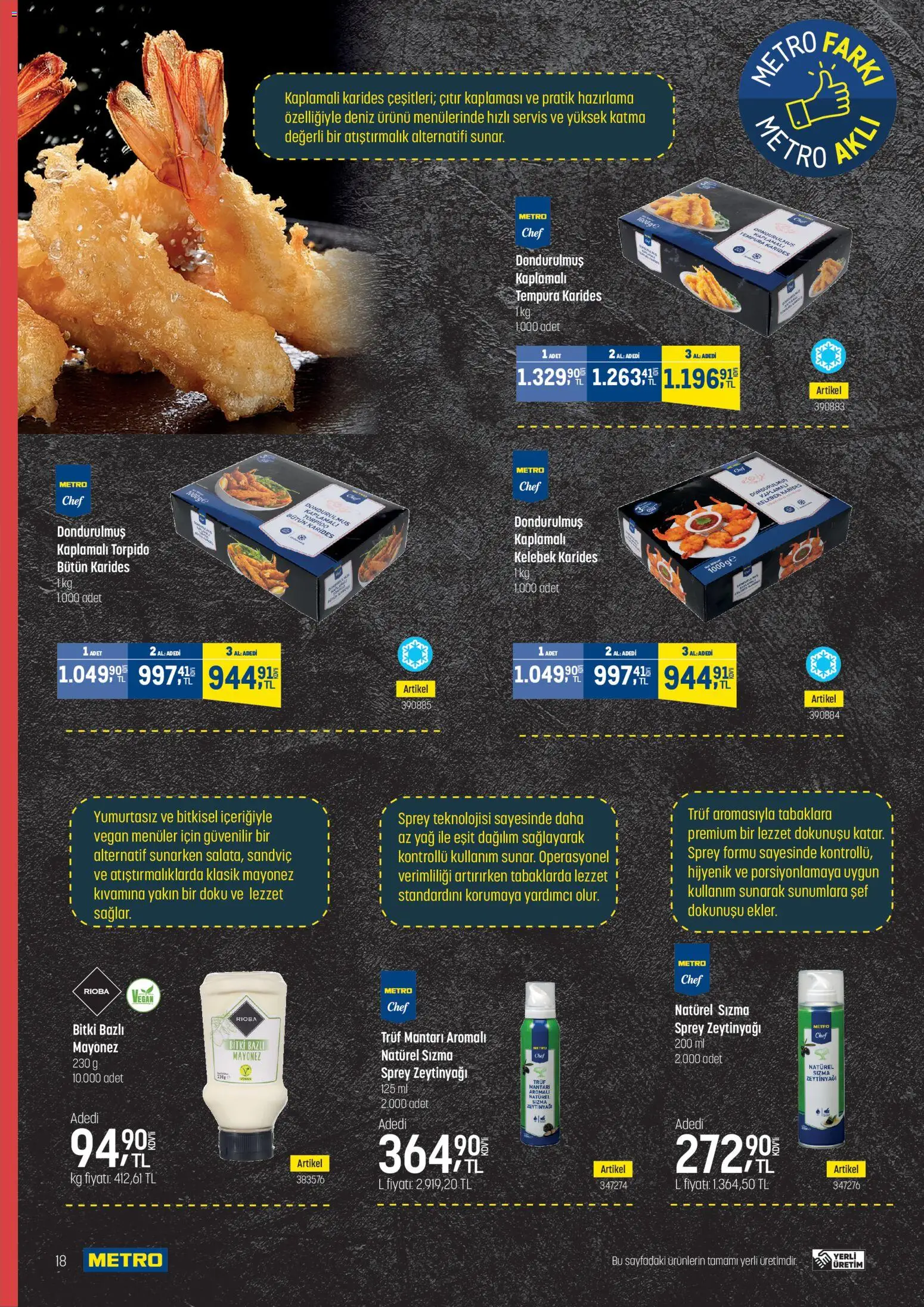 Metro - Fast Food Kataloğu - 06.05.2026 tarihinden itibaren geçerlidir | Sayfa: 18 | Ürünler: Atıştırmalık, Yağ, Mayonez