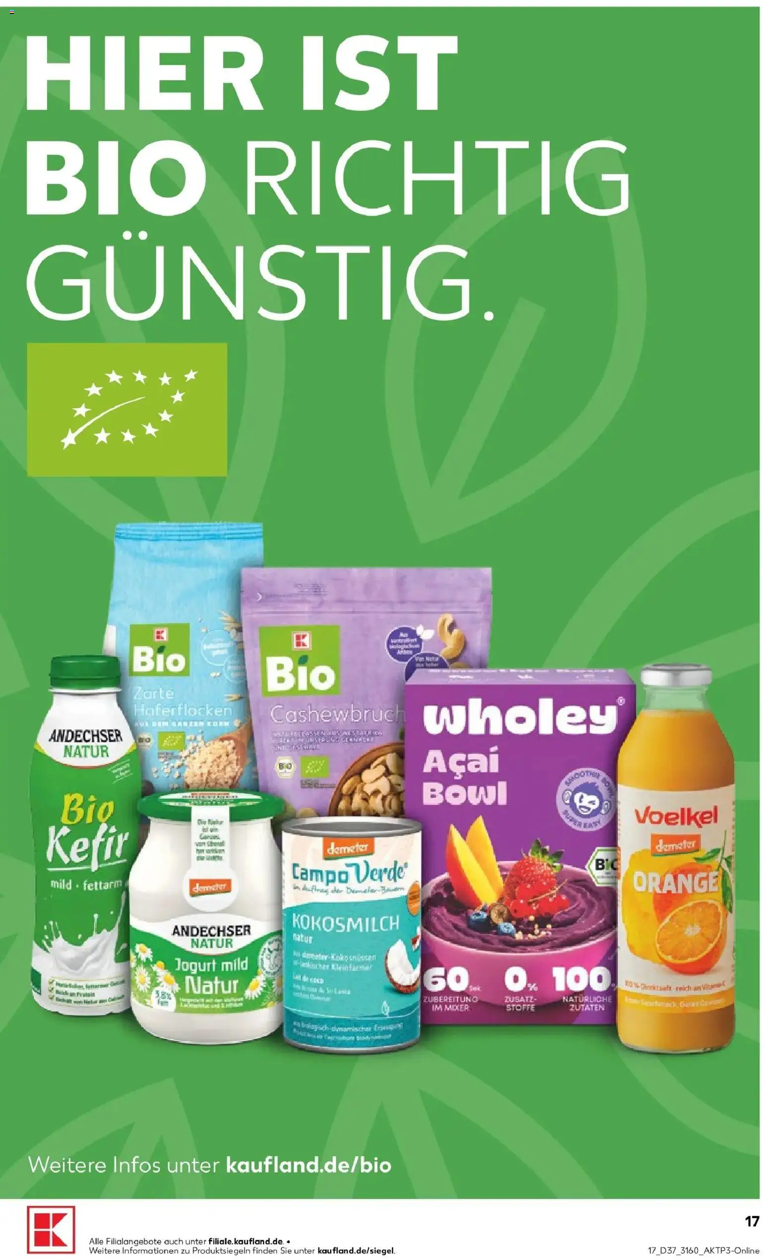 Prospekt Kaufland ab 10.09.2026 » Angebote Online zum Blättern | Seite: 17 | Produkte: Kefir, Kokosmilch