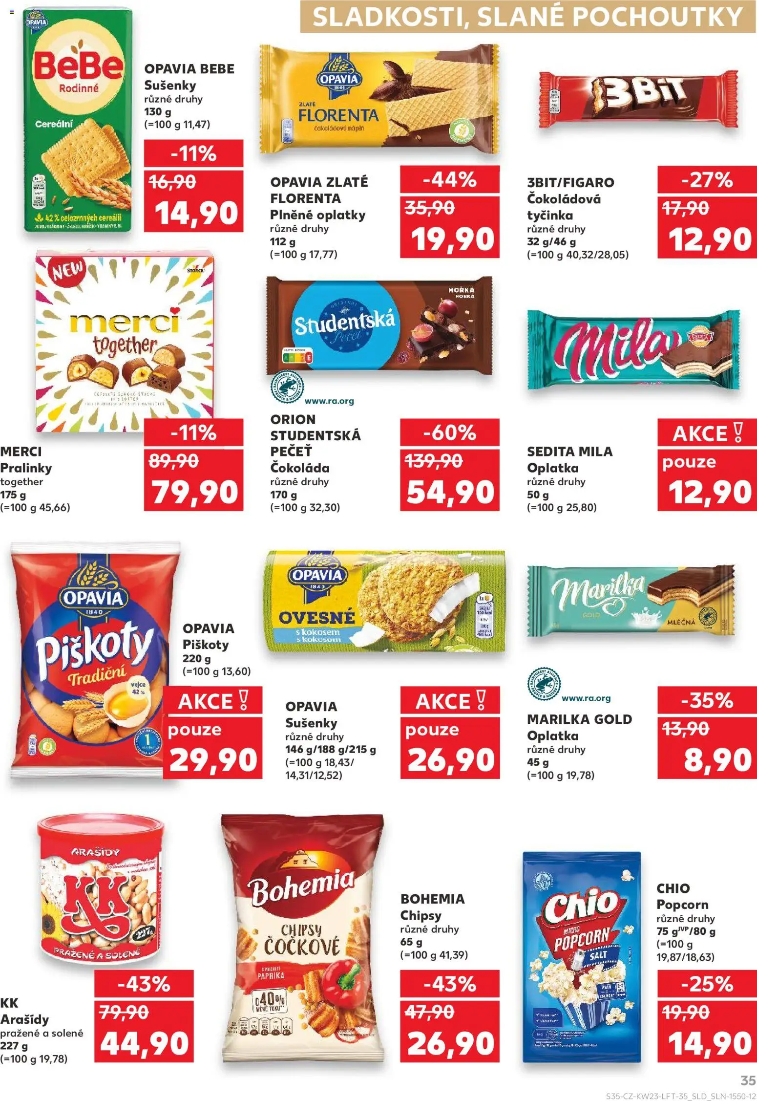 Kaufland leták - Praha 8 od 03.06.2026 | Strana: 35 | Produkty: Cookies, Studentská pečeť, Orion Studentská pečeť, Oplatky