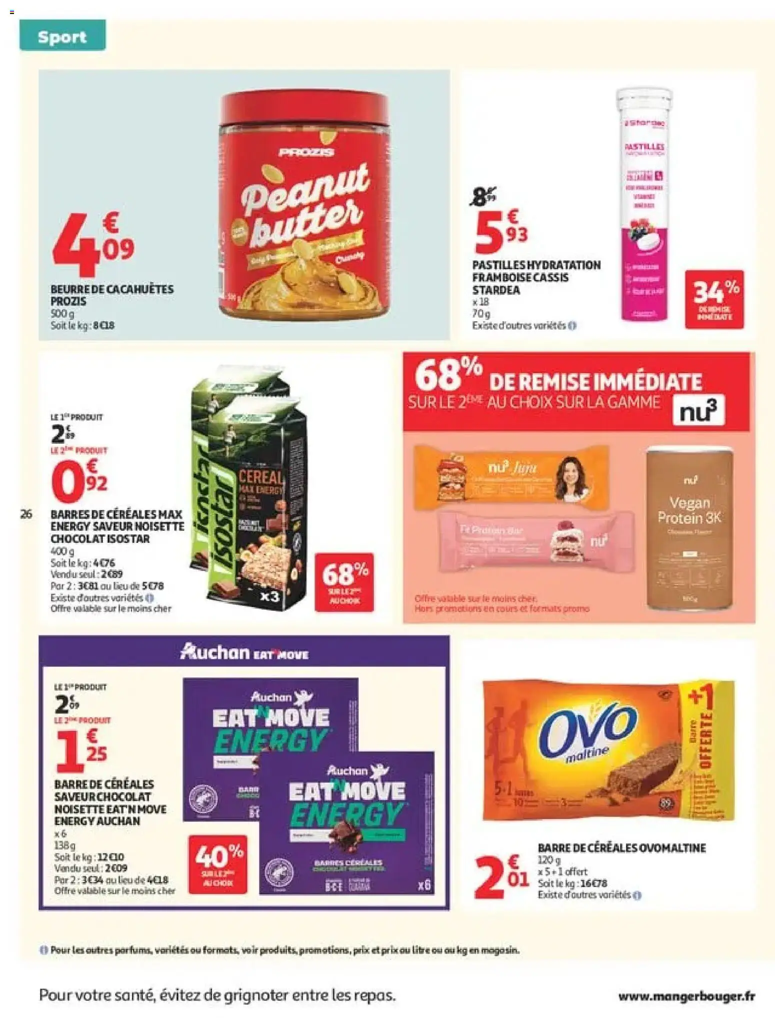 {H1} | Page: 26 | Produits: Noisette, Beurre de cacahuètes, Cacahuètes, Céréales