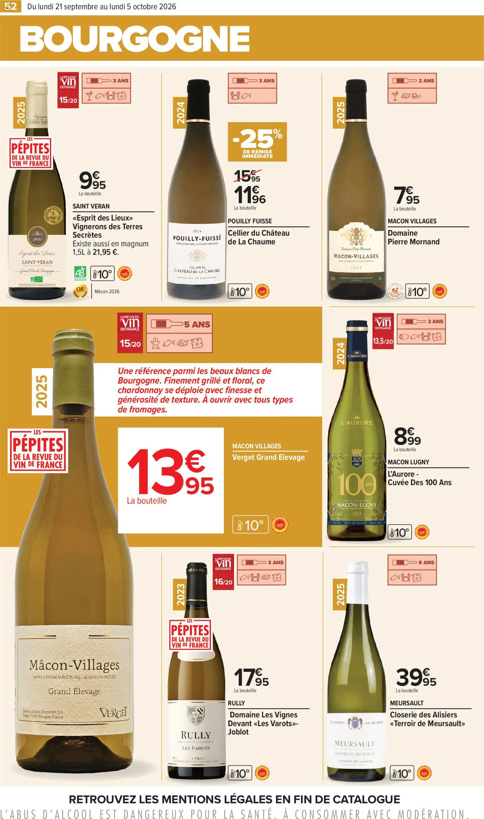 {H1} | Page: 52 | Produits: Bourgogne, Bouteille, Magnum, Vin