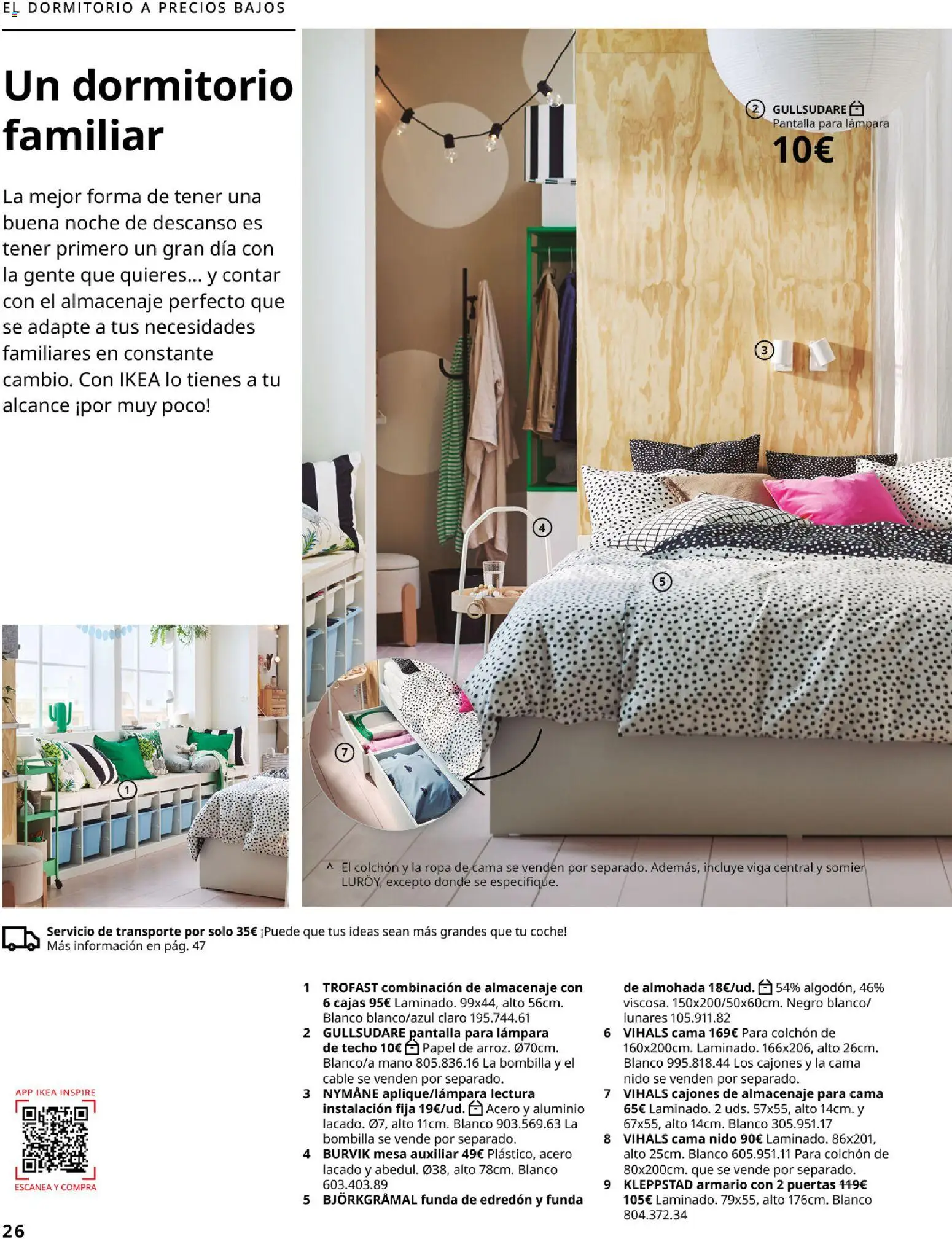 IKEA - Precios bajos │ válido desde el 13.04.2026 | Página: 26 | Productos: Somier, Funda, Mesa, Armario