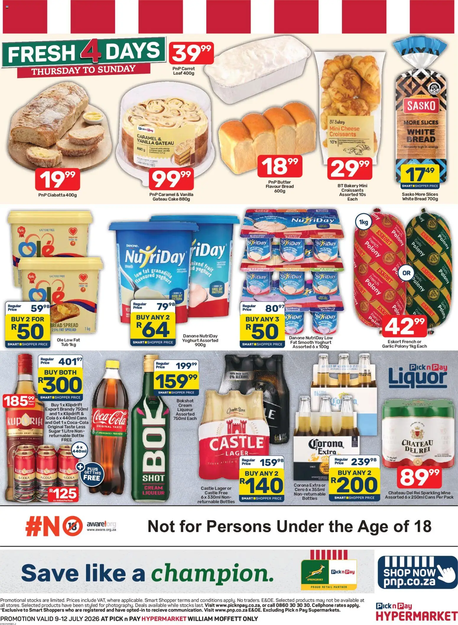 New Pick n Pay catalogue – valid from 09/07/2026 | Page: 2 | Products: Polony, Fat spread, Fruit, Caramel