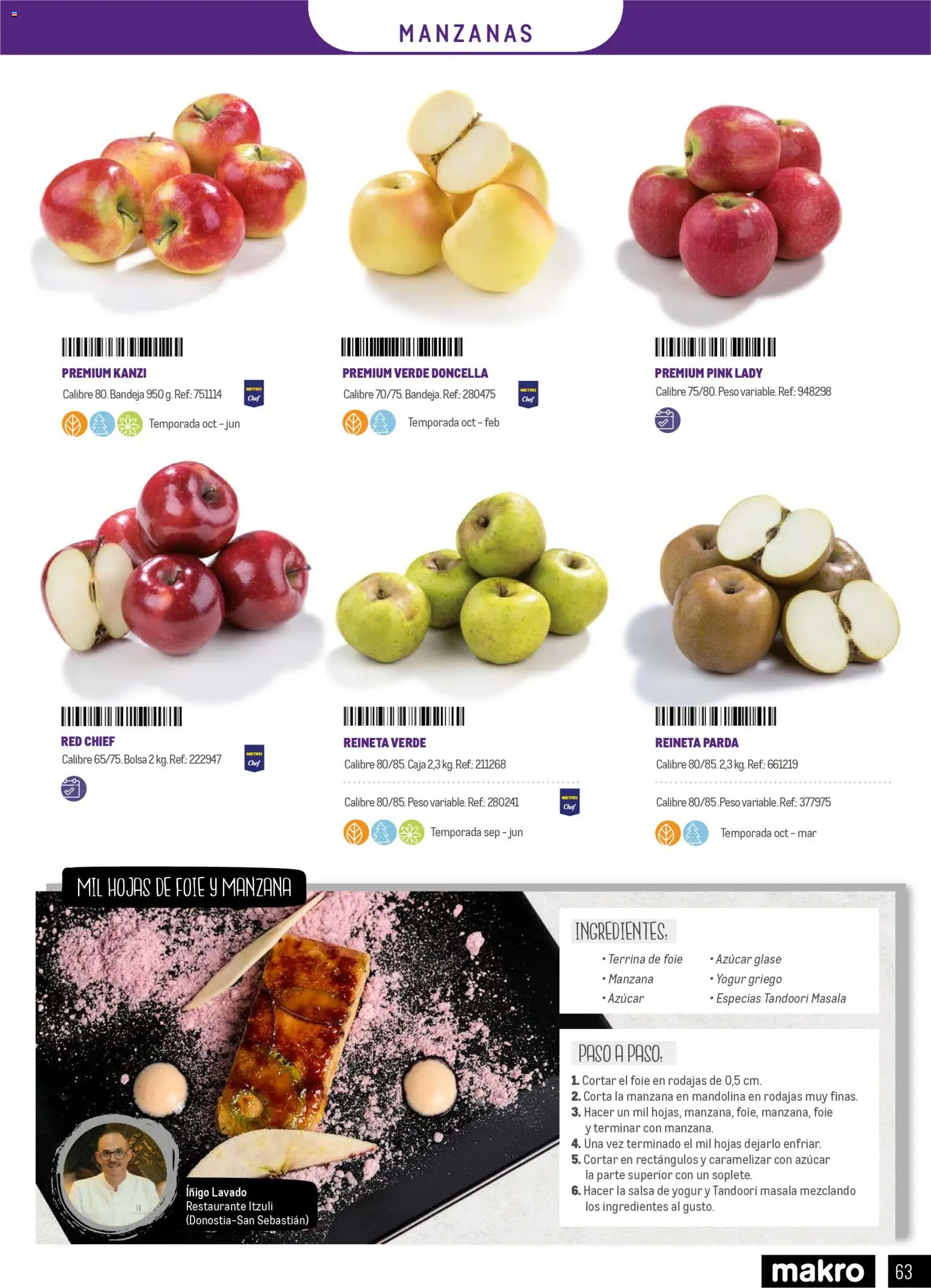 Makro - Especial Frutas y Verduras Península │ válido desde el 05.01.2026 | Página: 63 | Productos: Κρεμάστρα, Manzana, Bolsa, Caja