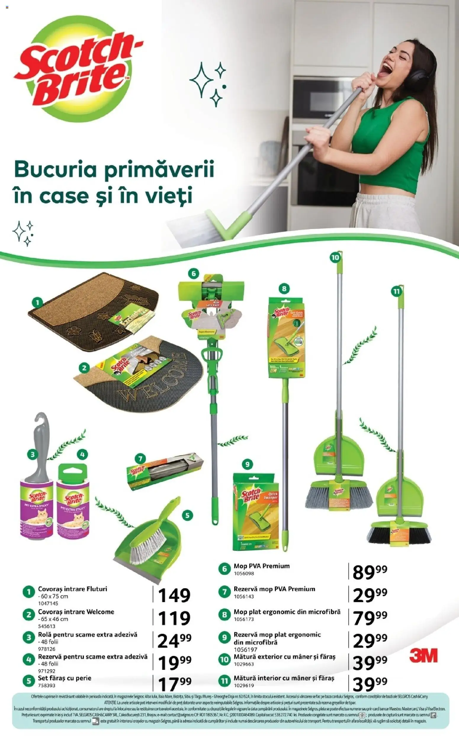 Noul catalog Selgros – valabil de la 06.03.2026 | Pagină: 24 | Produse: Mop, Mătură, Perie, Bisiklet Aparatları