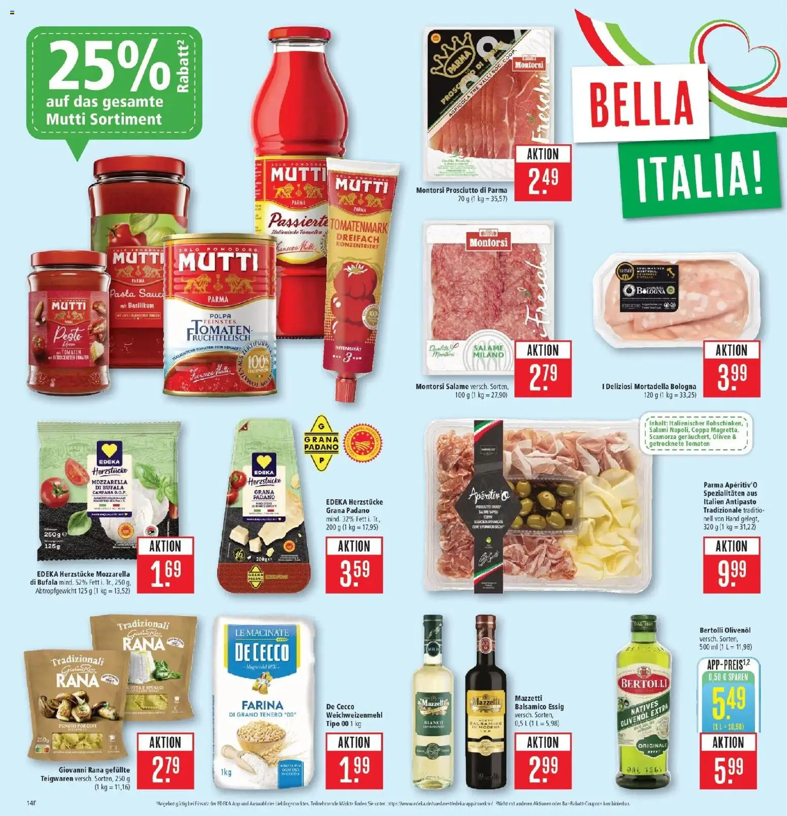 Marktkauf Prospekt Kirchheim (ab 05.10.2026) » Angebote online | Seite: 18 | Produkte: Olivenol, Tomaten, Pasta, Salami